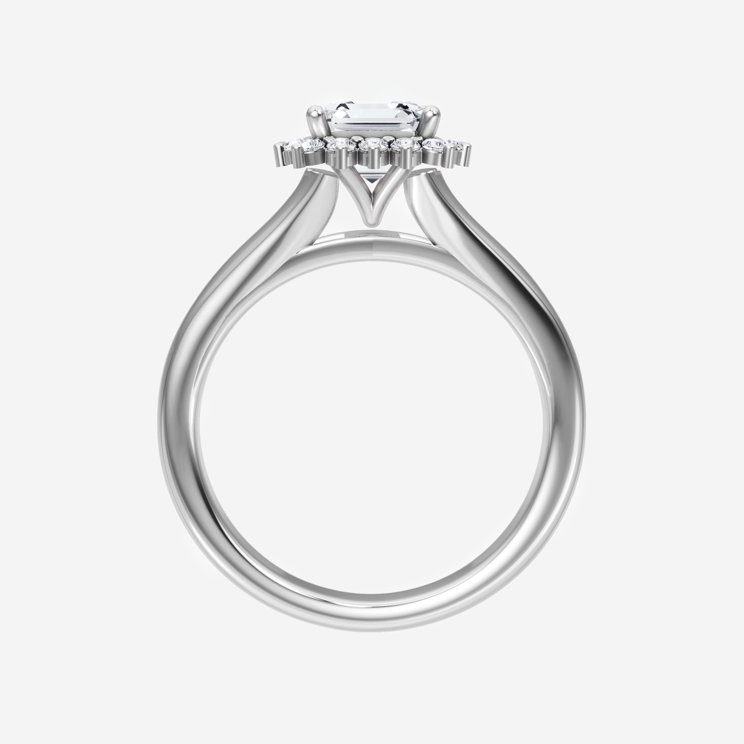 Asscher Shining Destiny Ring