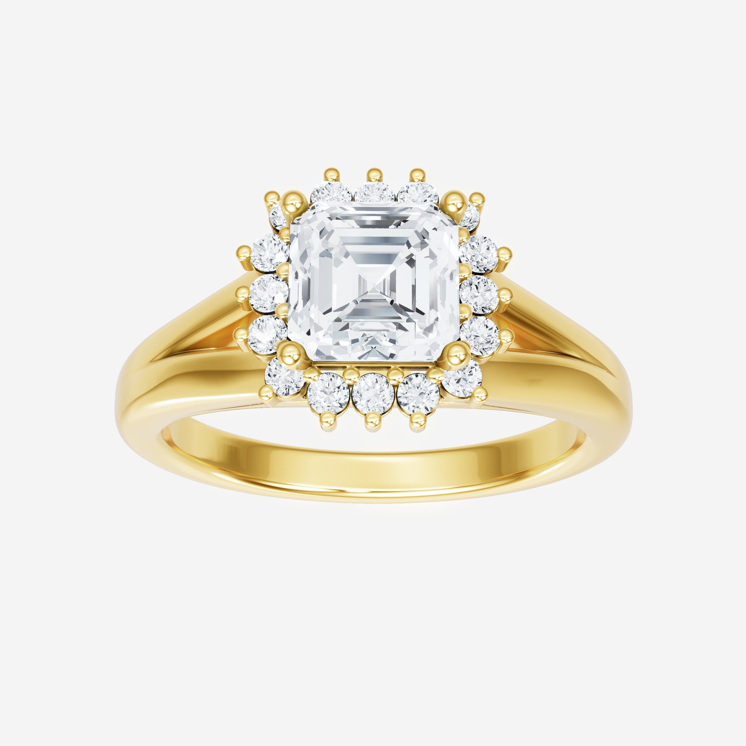 Asscher Shining Destiny Ring