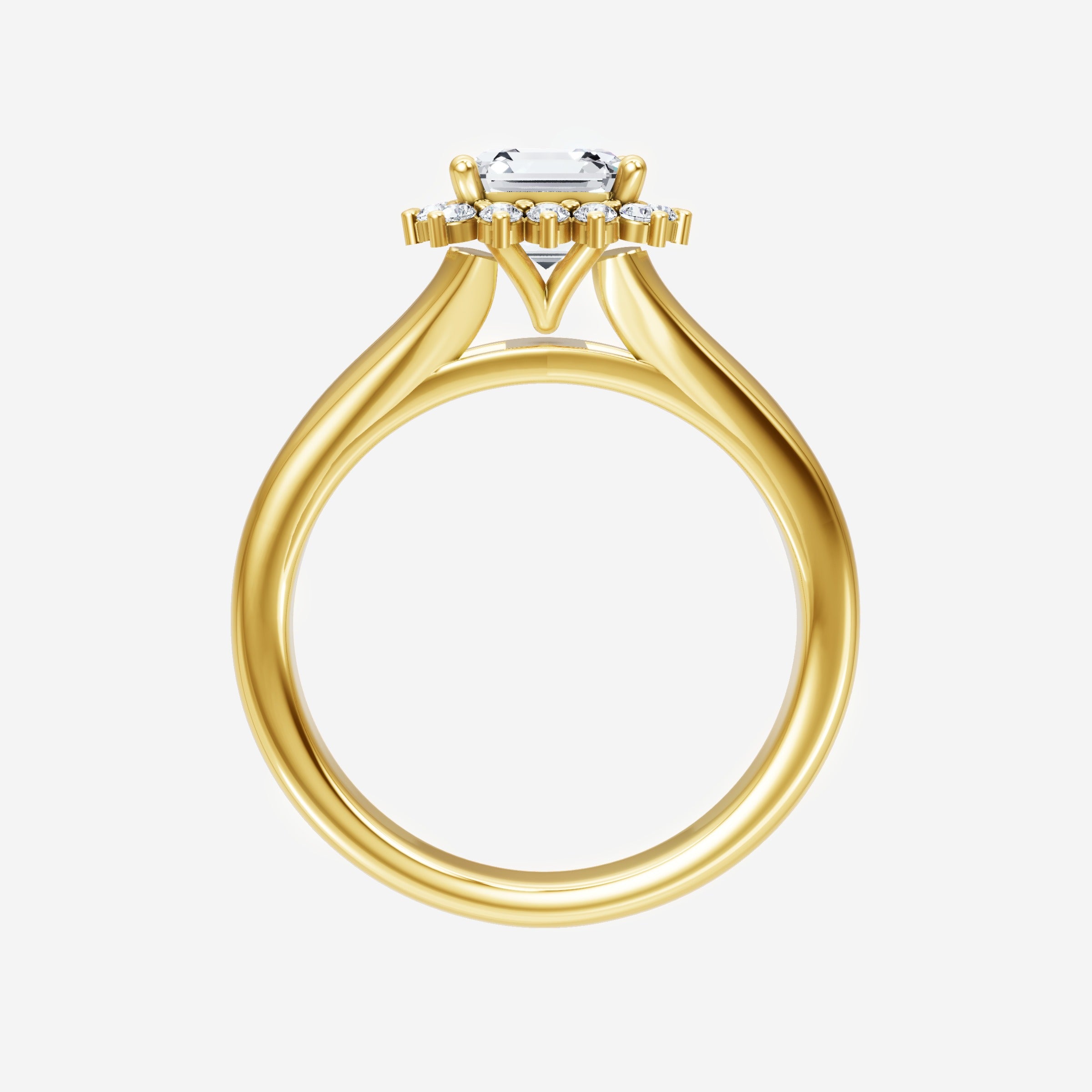 Asscher Shining Destiny Ring