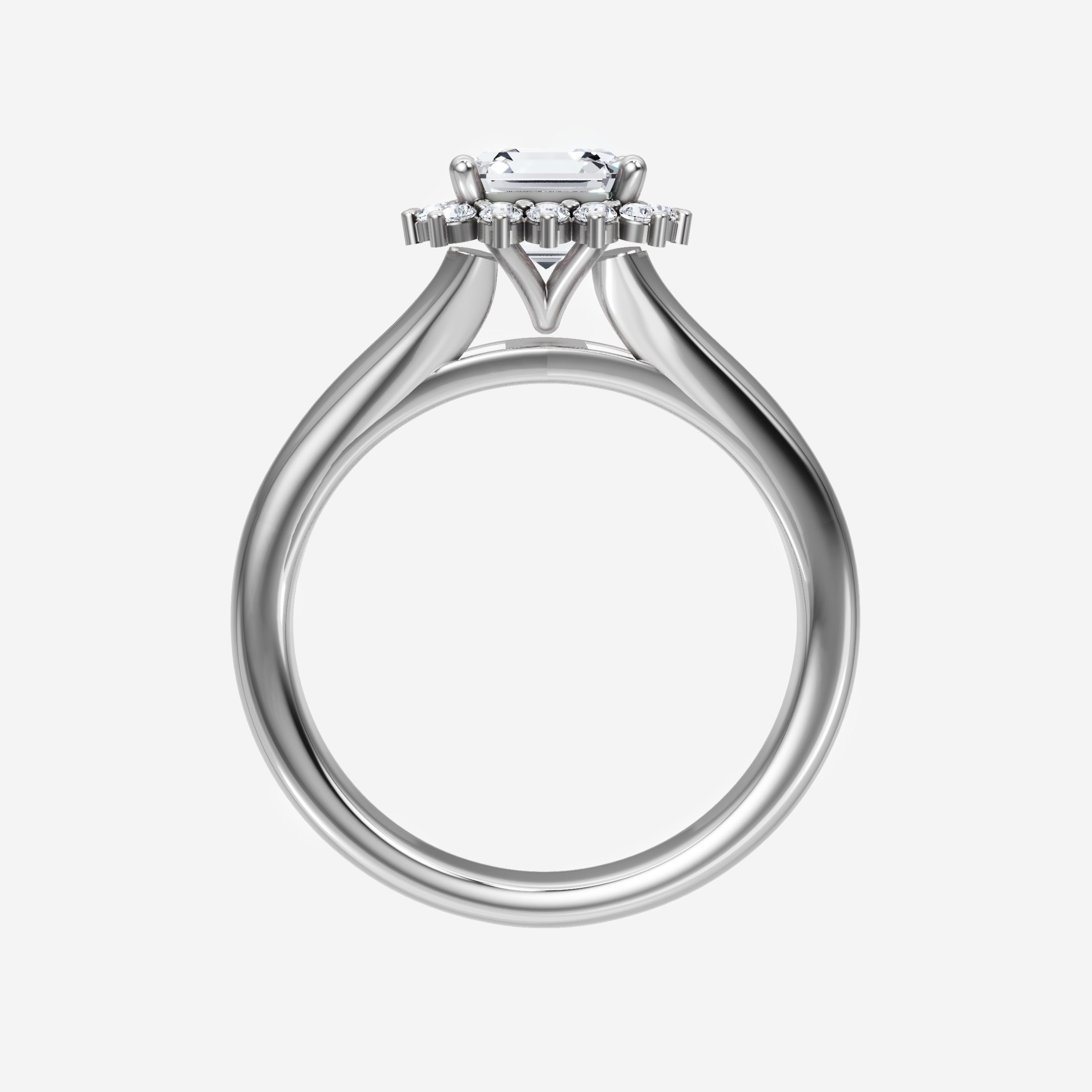 Asscher Shining Destiny Ring