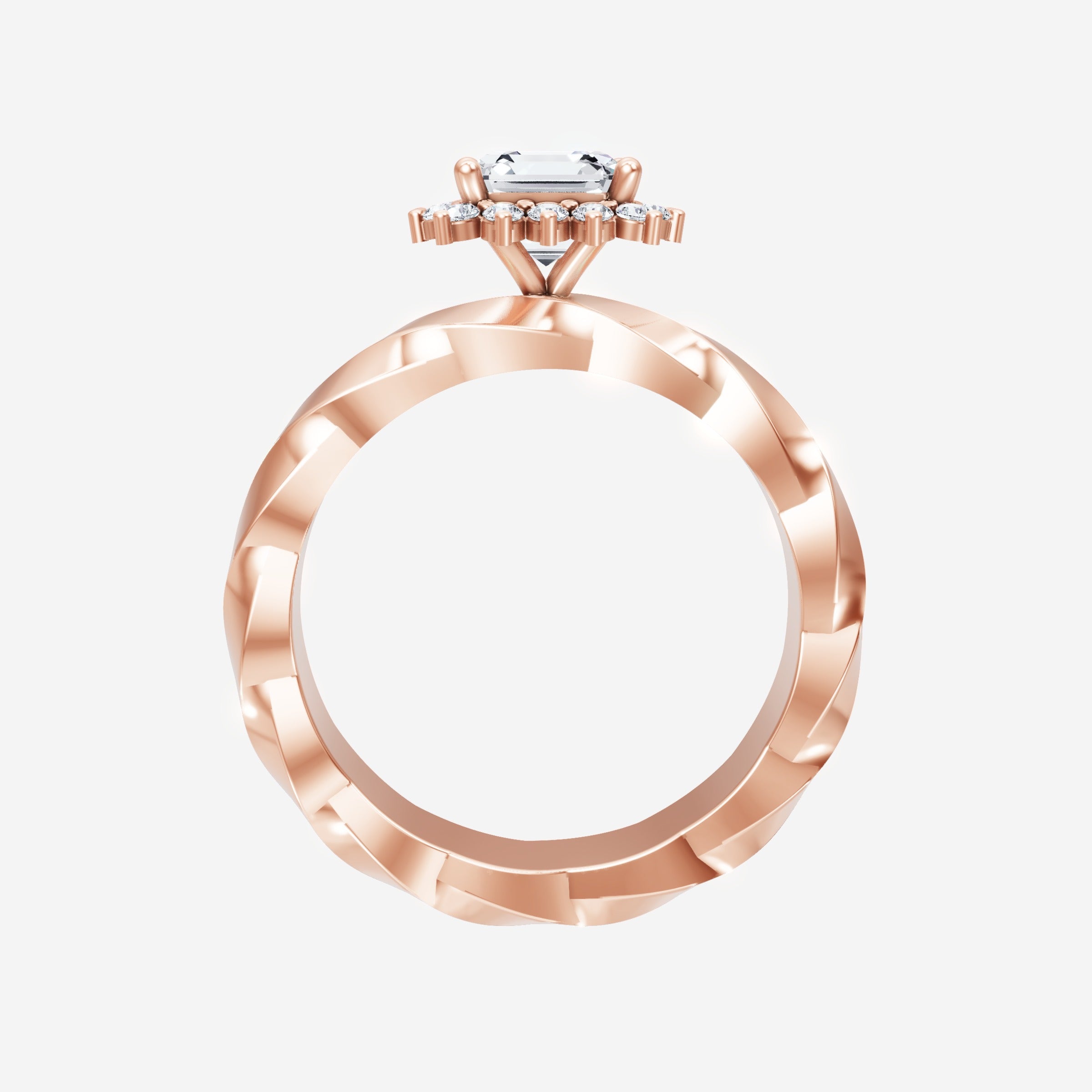 Asscher Shining Destiny Ring