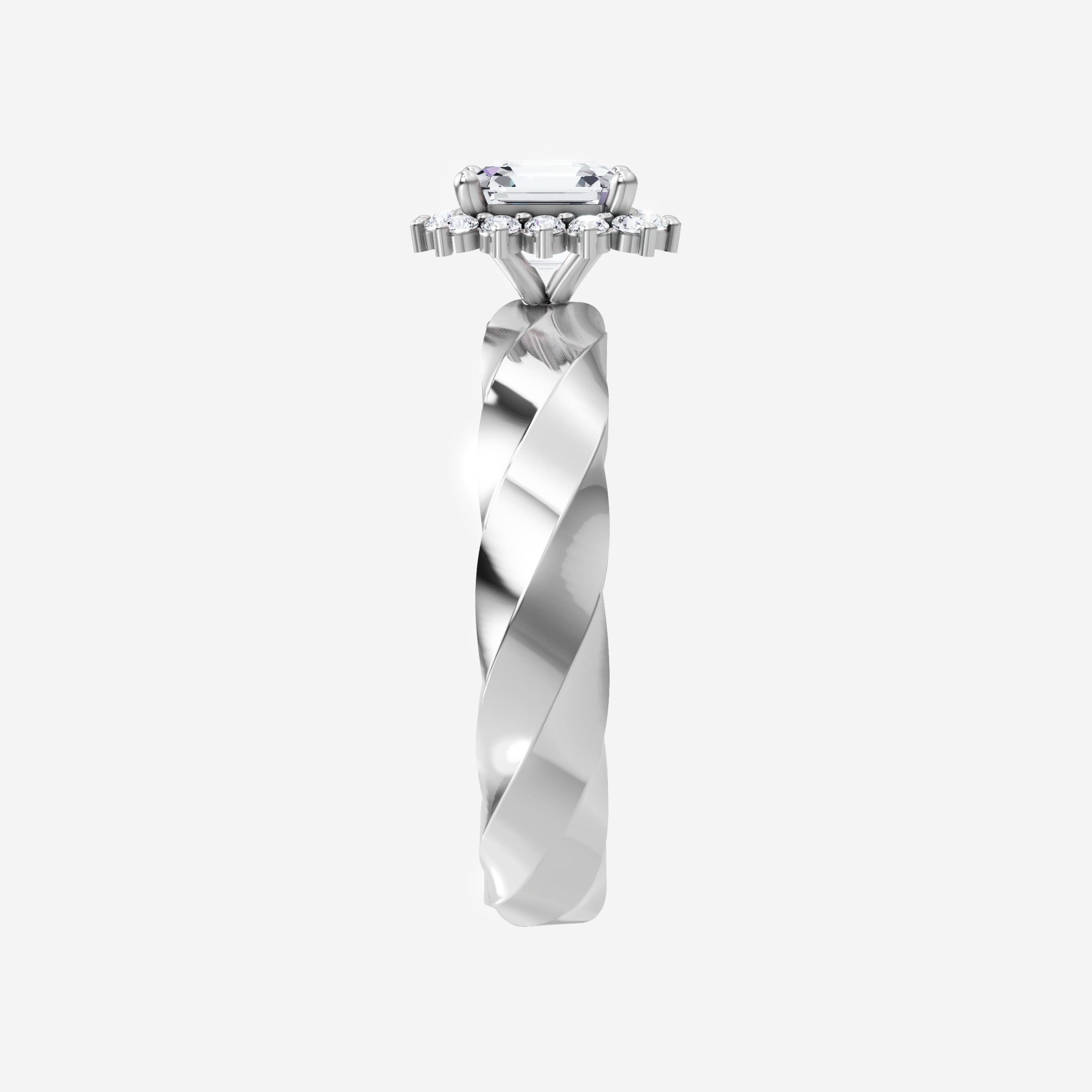 Asscher Shining Destiny Ring