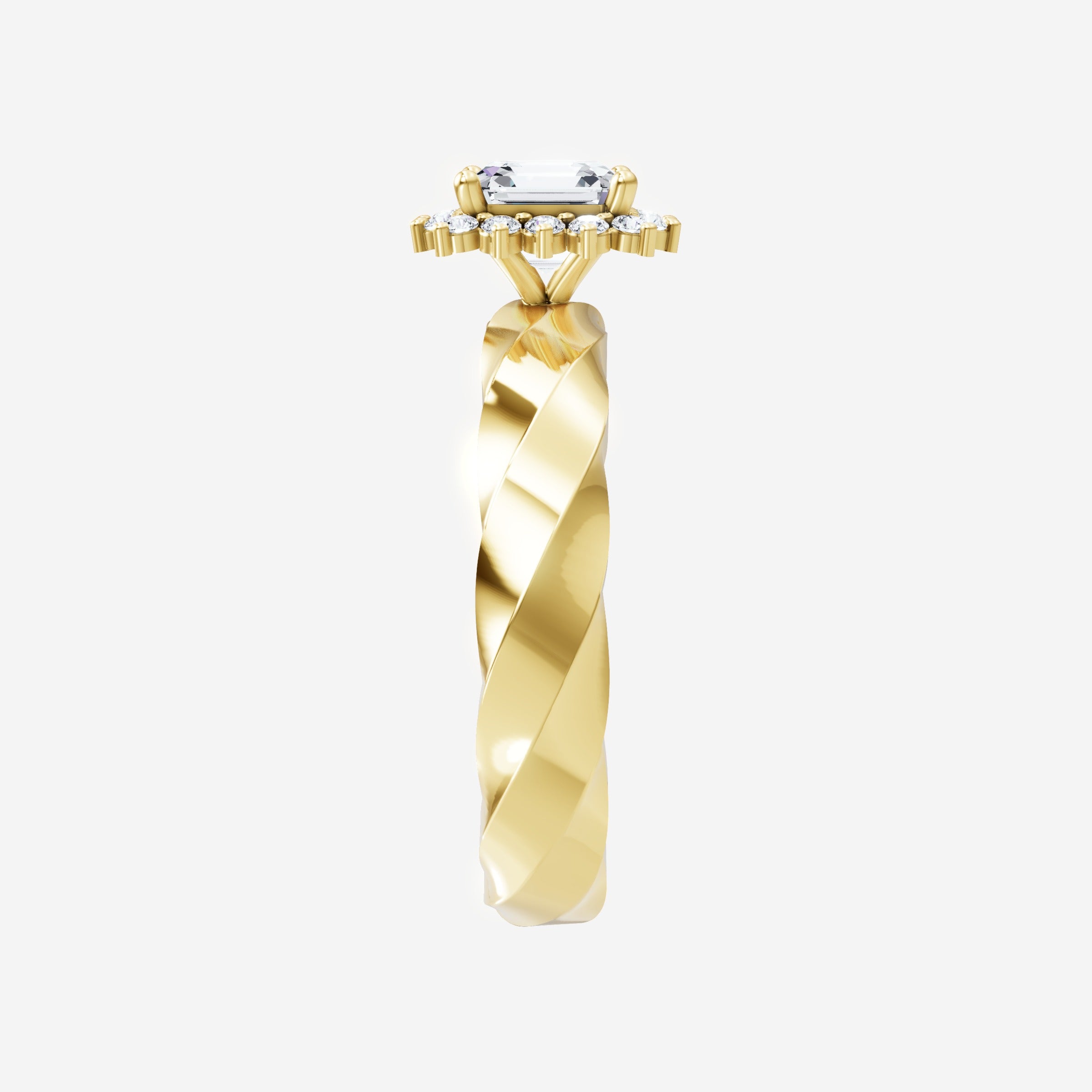 Asscher Shining Destiny Ring