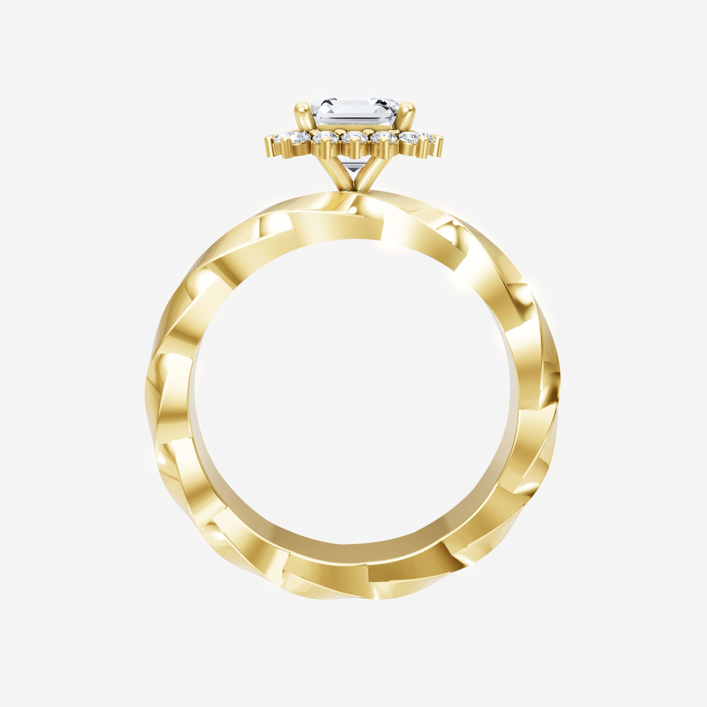 Asscher Shining Destiny Ring