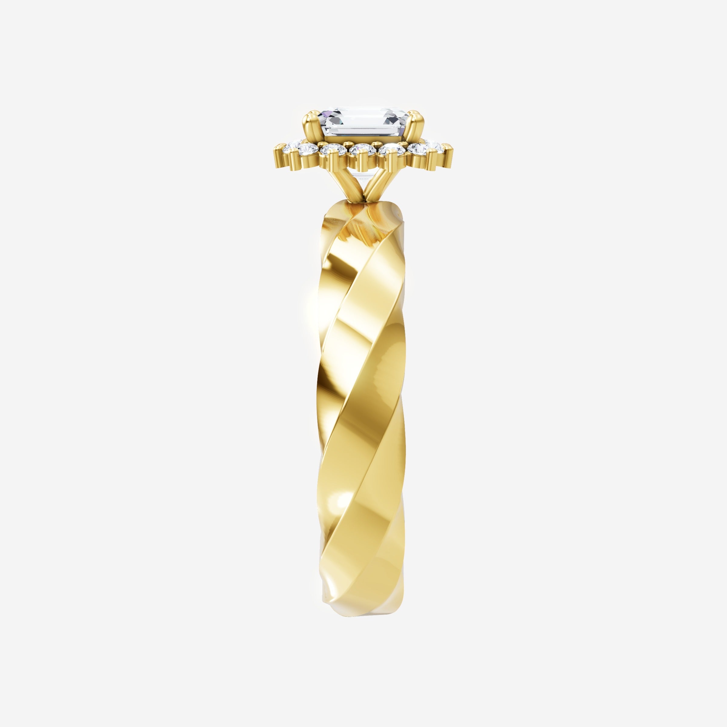 Asscher Shining Destiny Ring