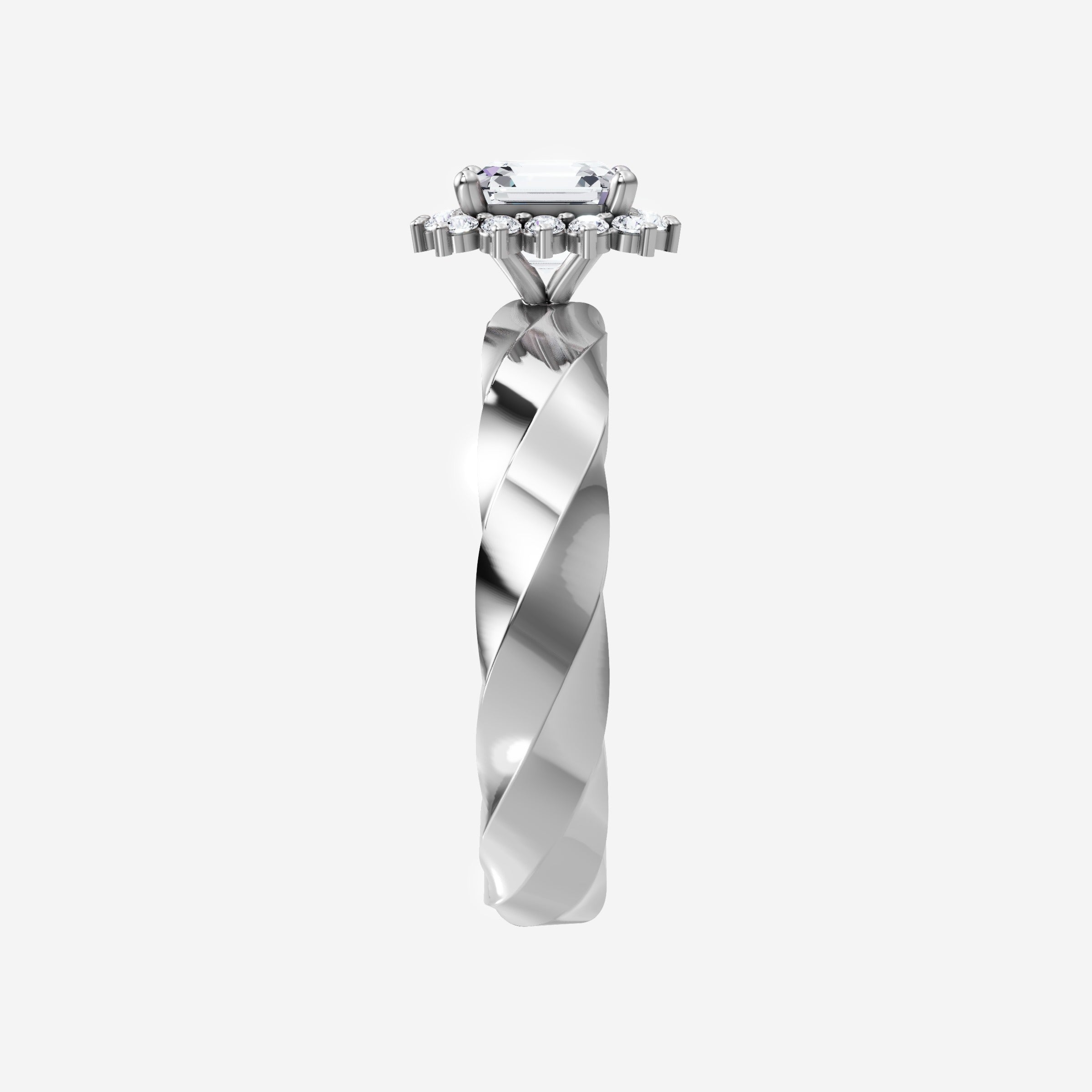 Asscher Shining Destiny Ring