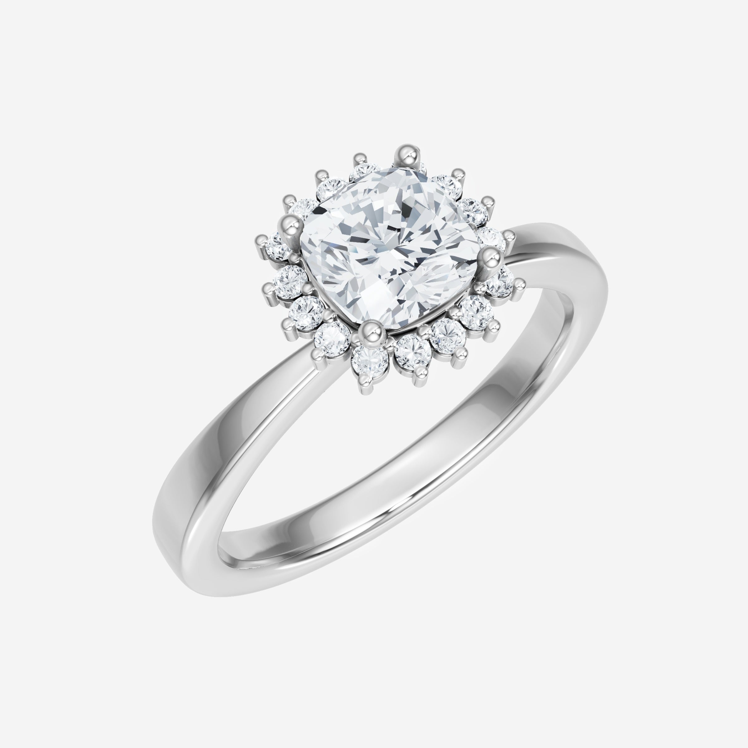 Cushion Shining Destiny Ring
