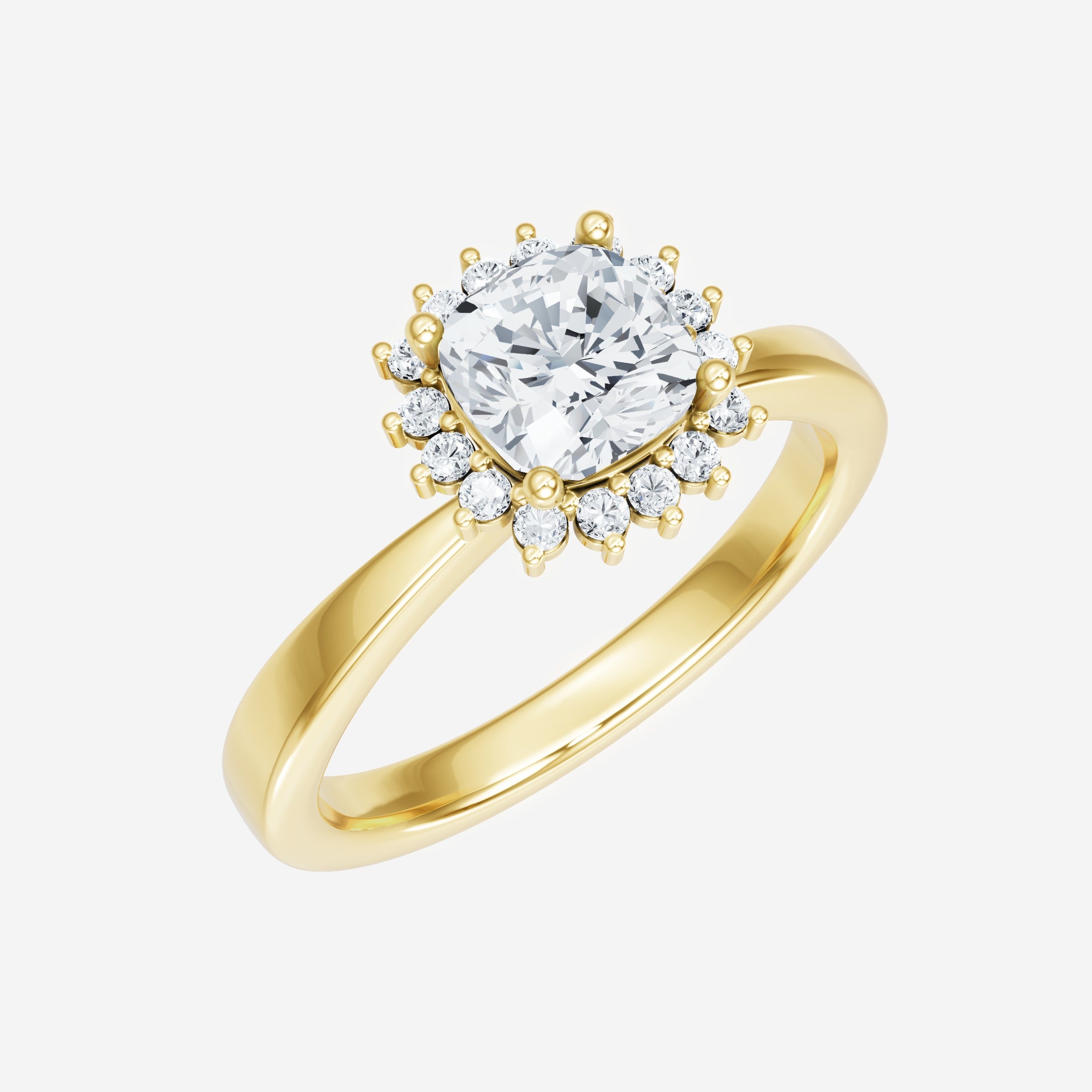 Cushion Shining Destiny Ring
