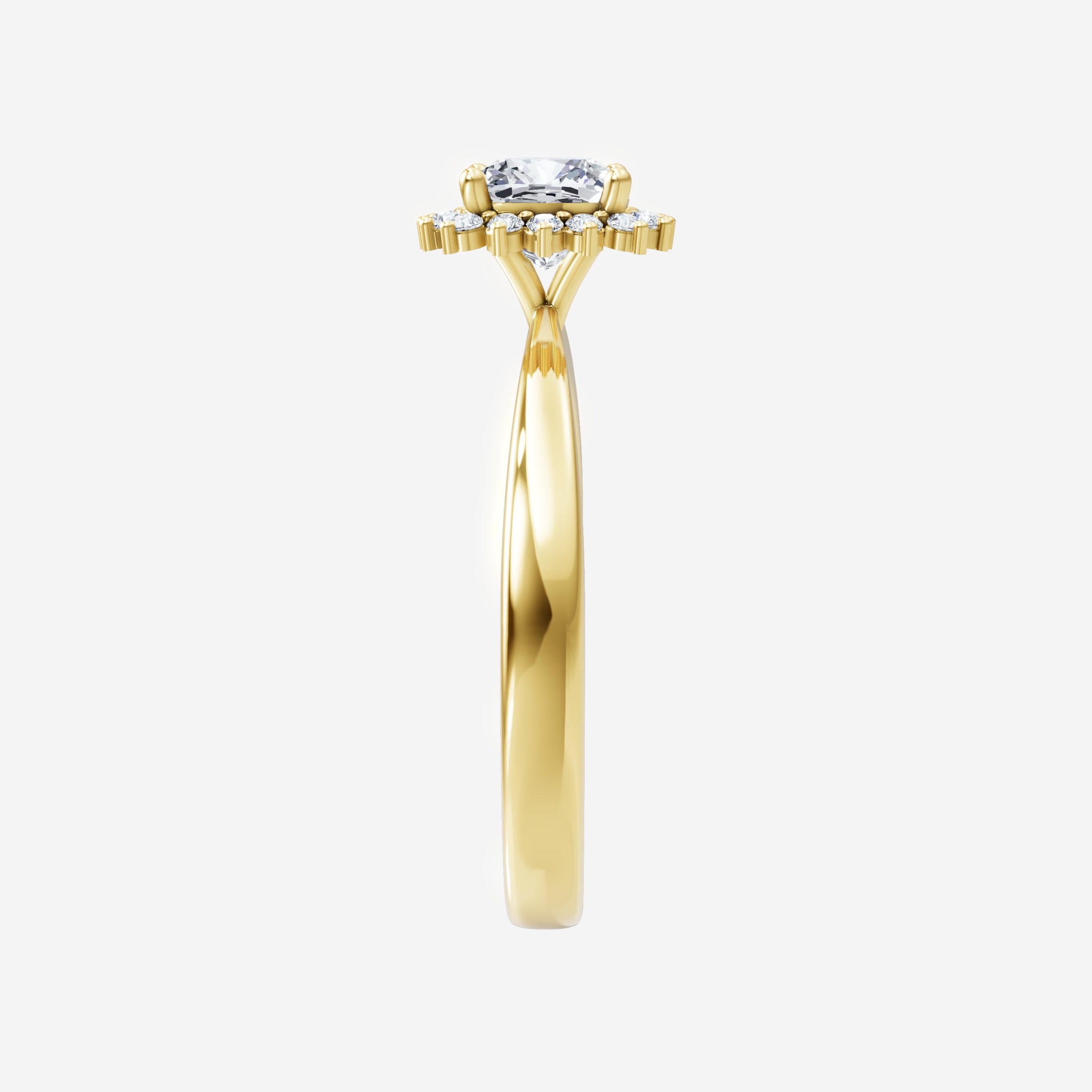 Cushion Shining Destiny Ring
