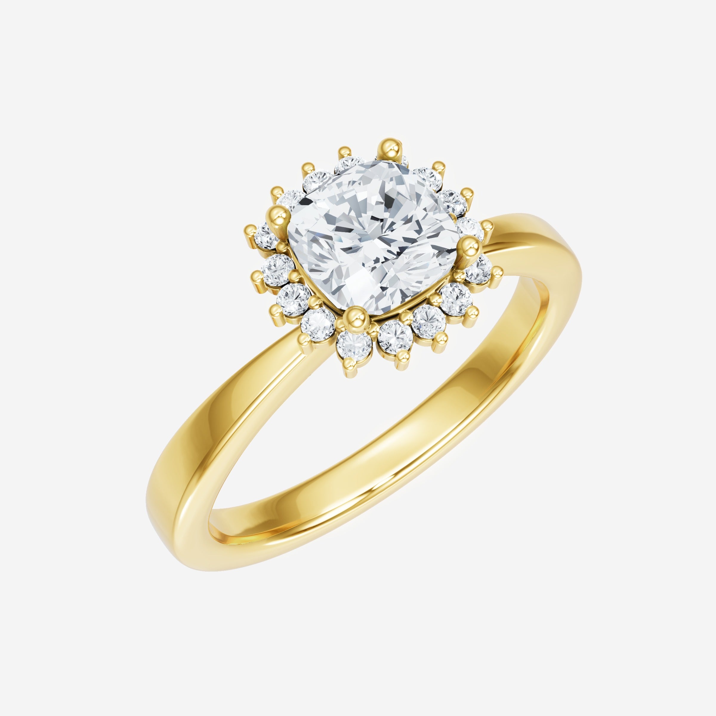 Cushion Shining Destiny Ring