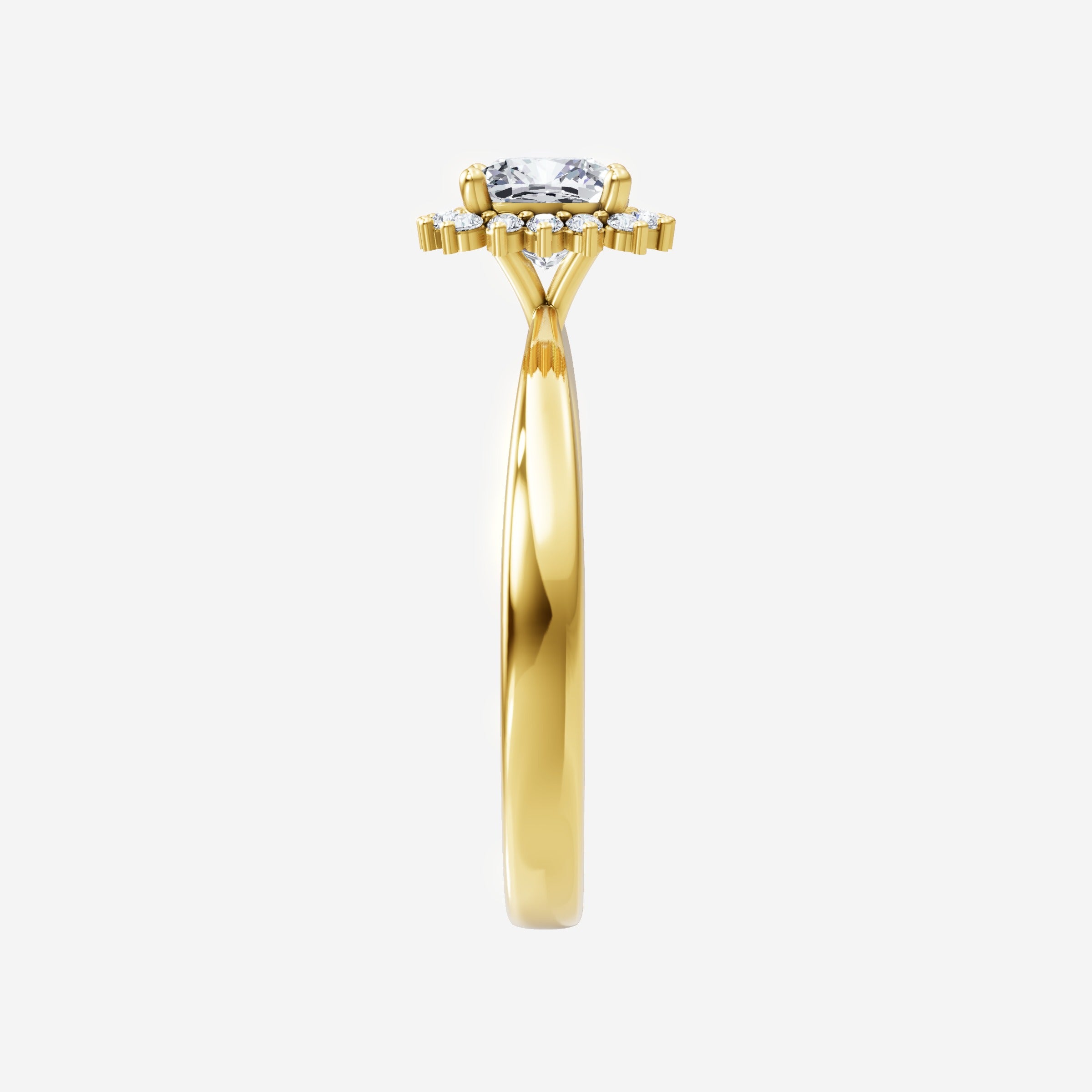 Cushion Shining Destiny Ring