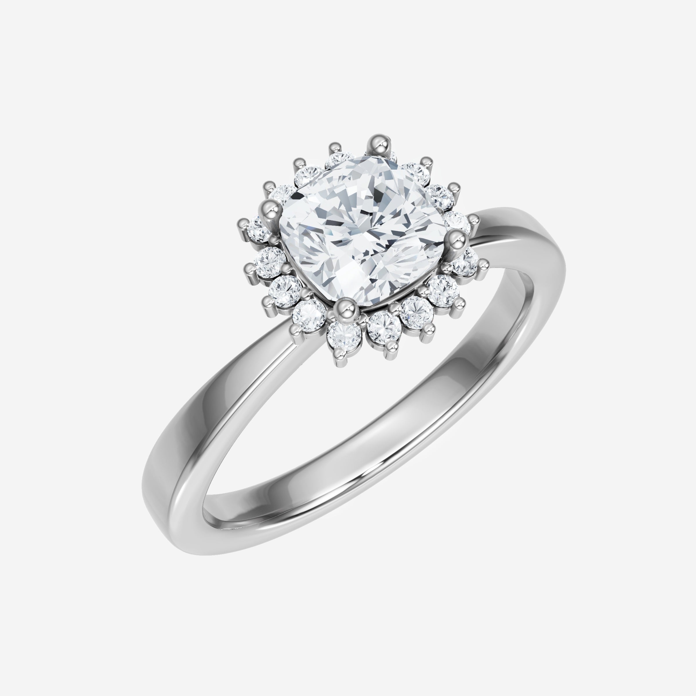 Cushion Shining Destiny Ring