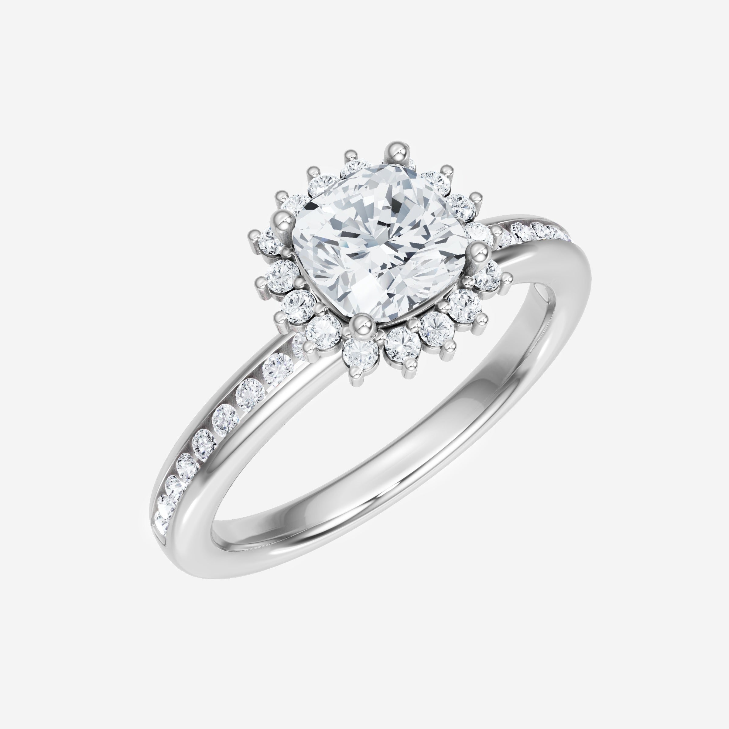 Cushion Shining Destiny Ring
