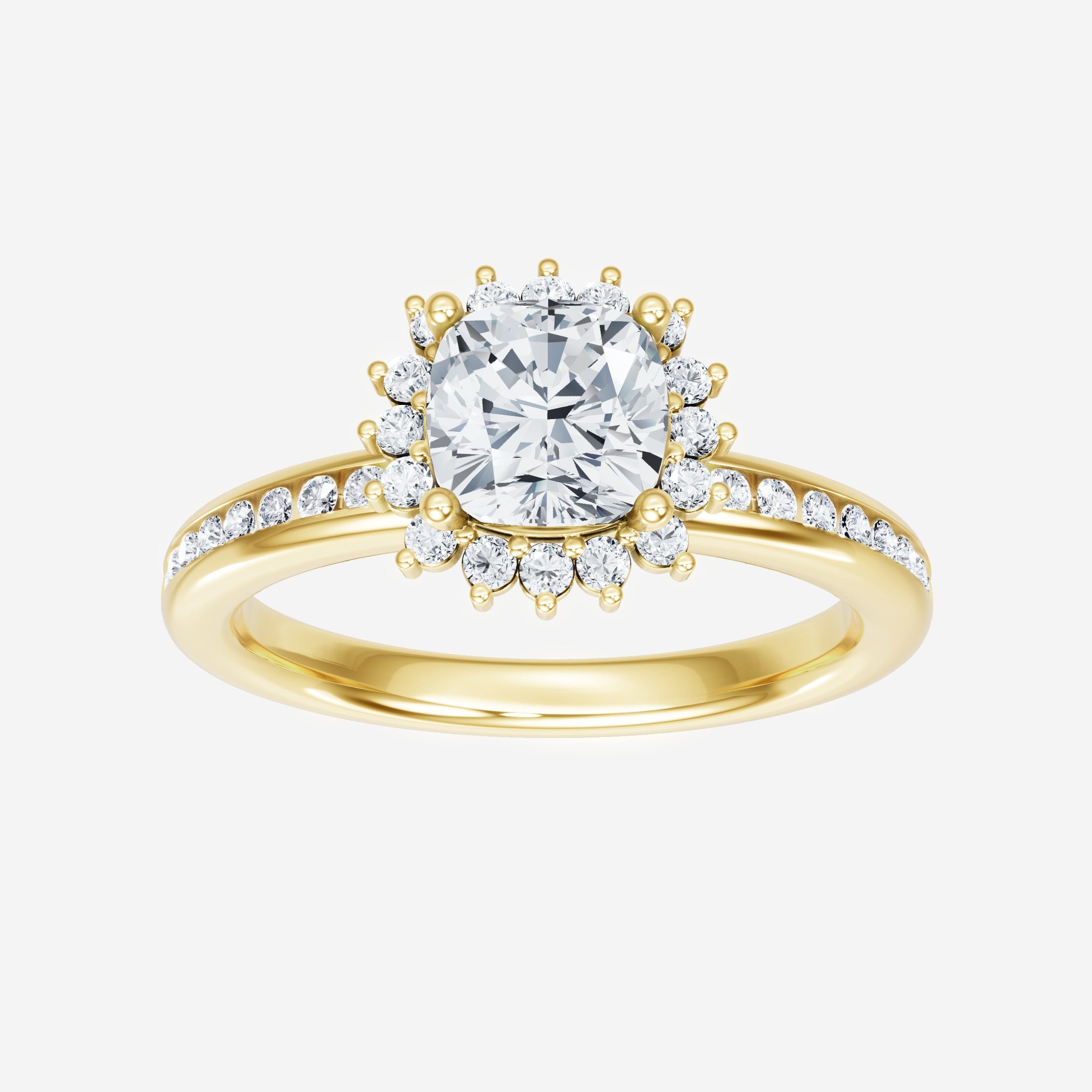 Cushion Shining Destiny Ring