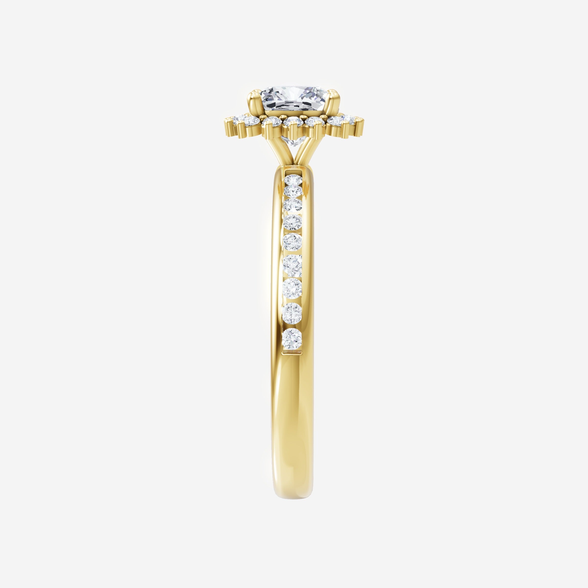 Cushion Shining Destiny Ring