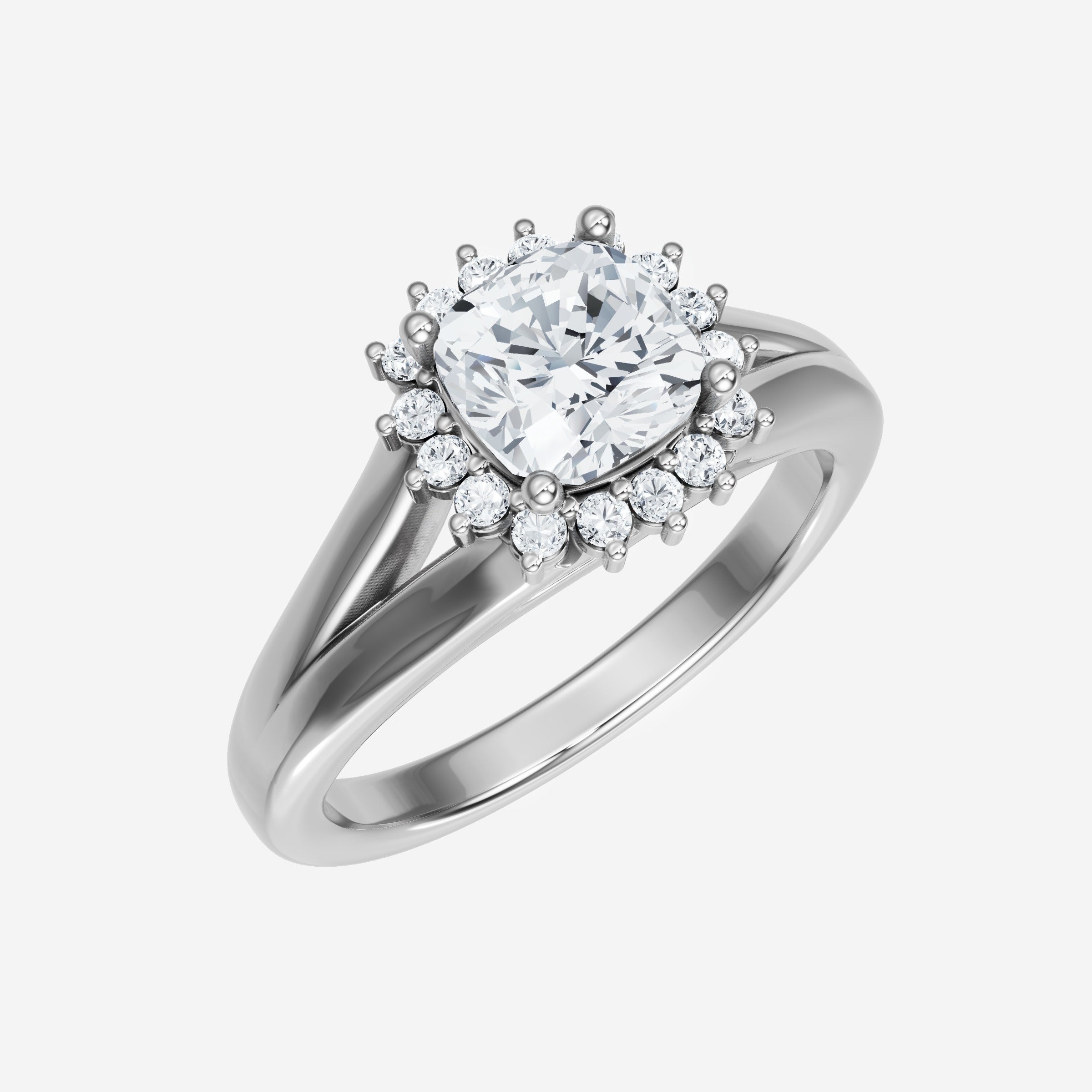 Cushion Shining Destiny Ring