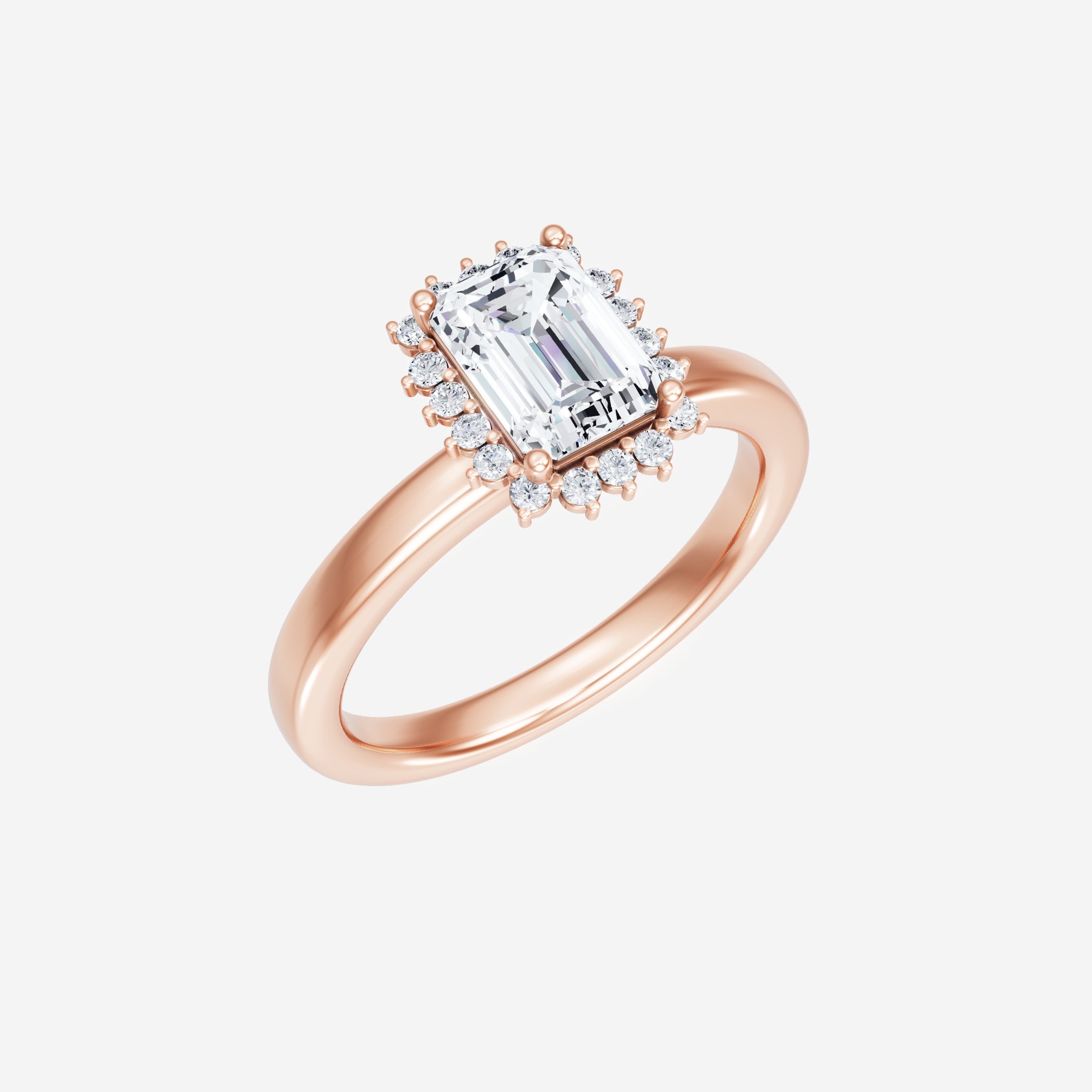 Anillo de esmeralda con destellos crepusculares