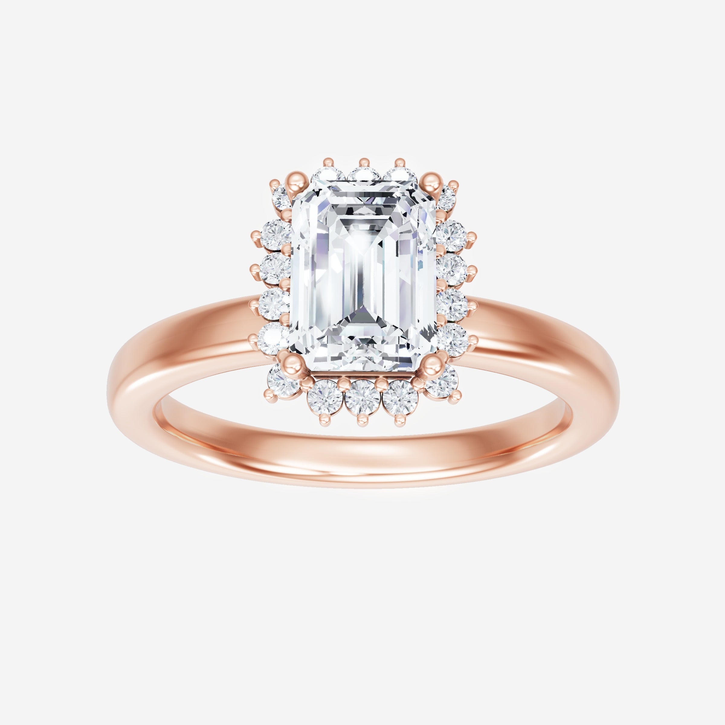 Anillo de esmeralda con destellos crepusculares