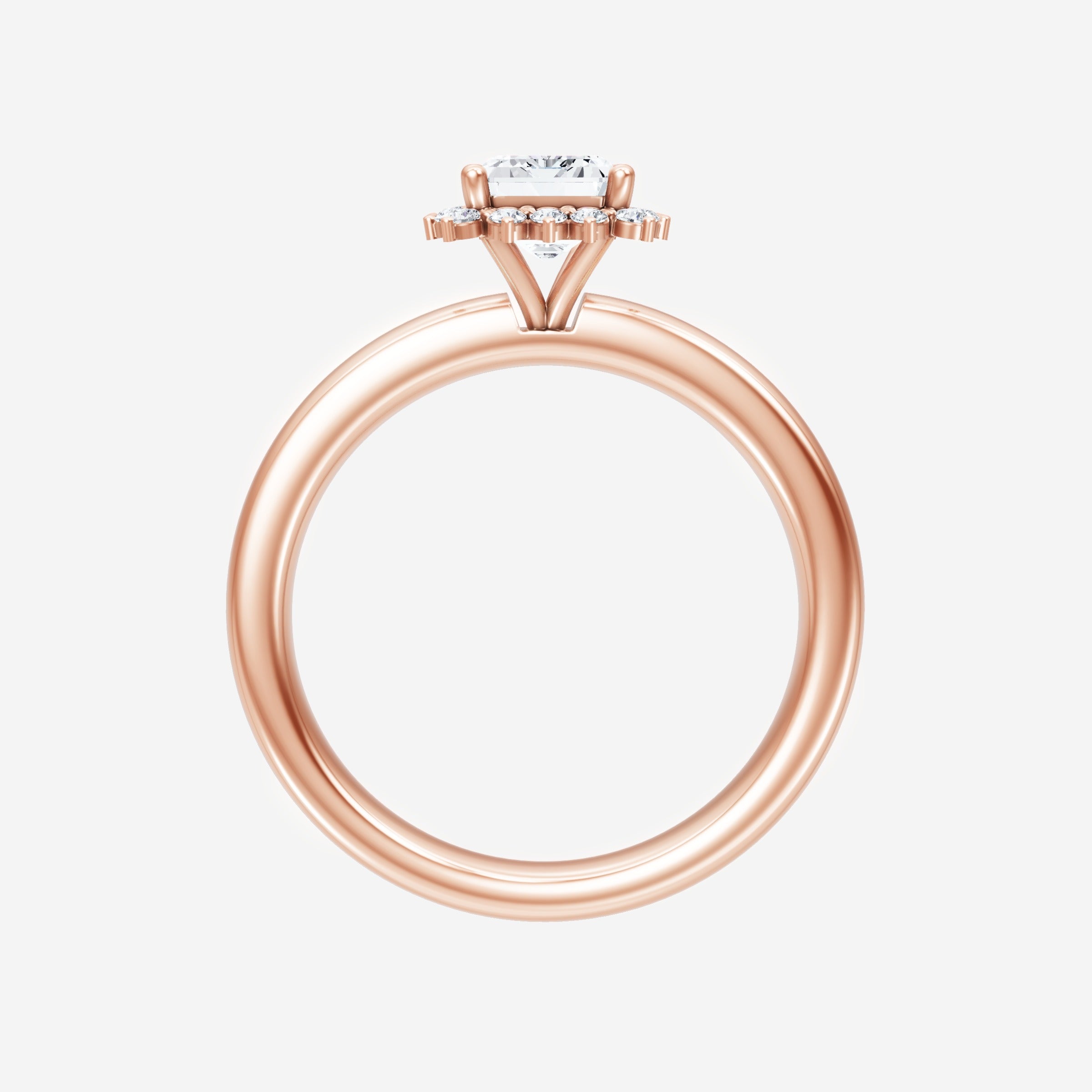 Anillo de esmeralda con destellos crepusculares