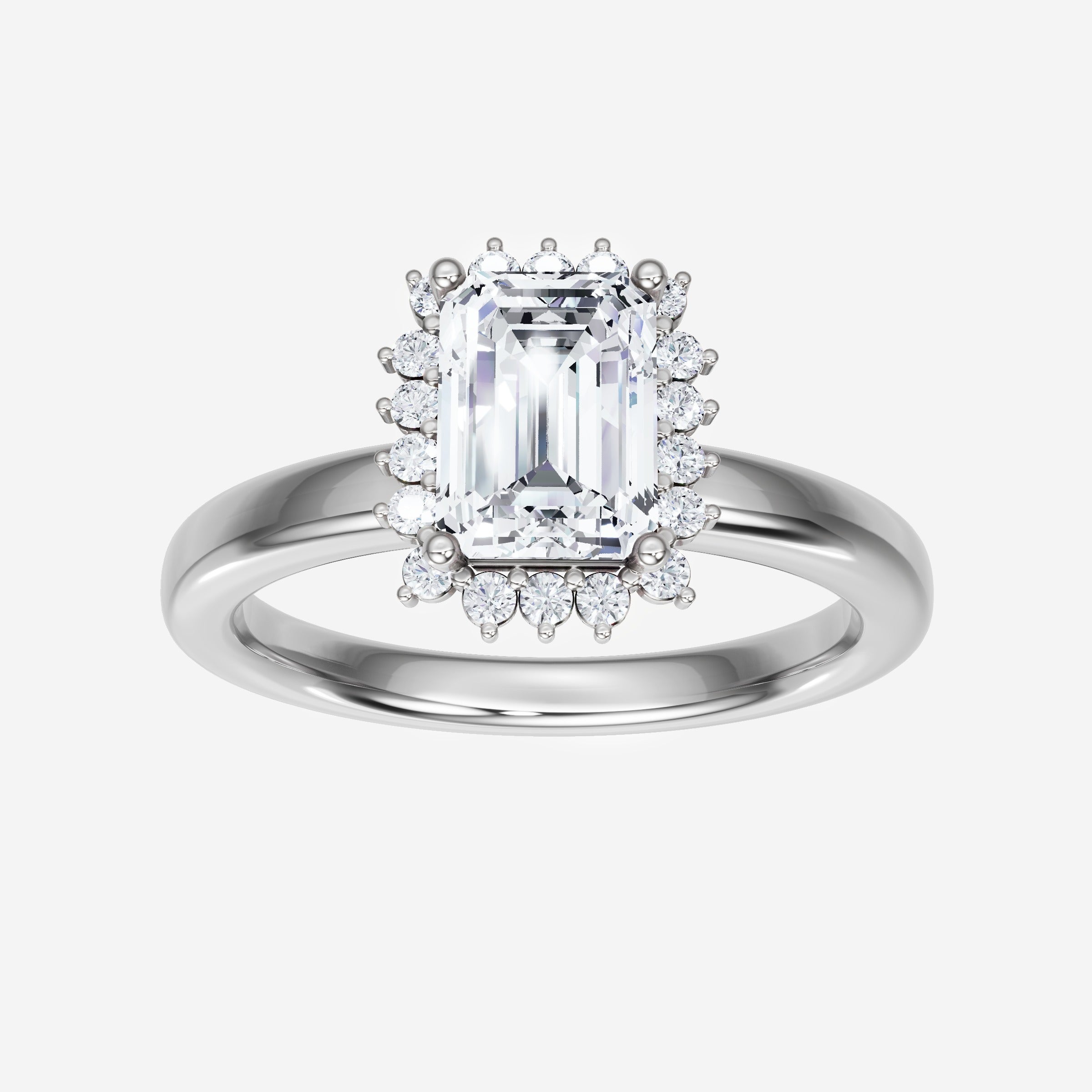 Anillo de esmeralda con destellos crepusculares