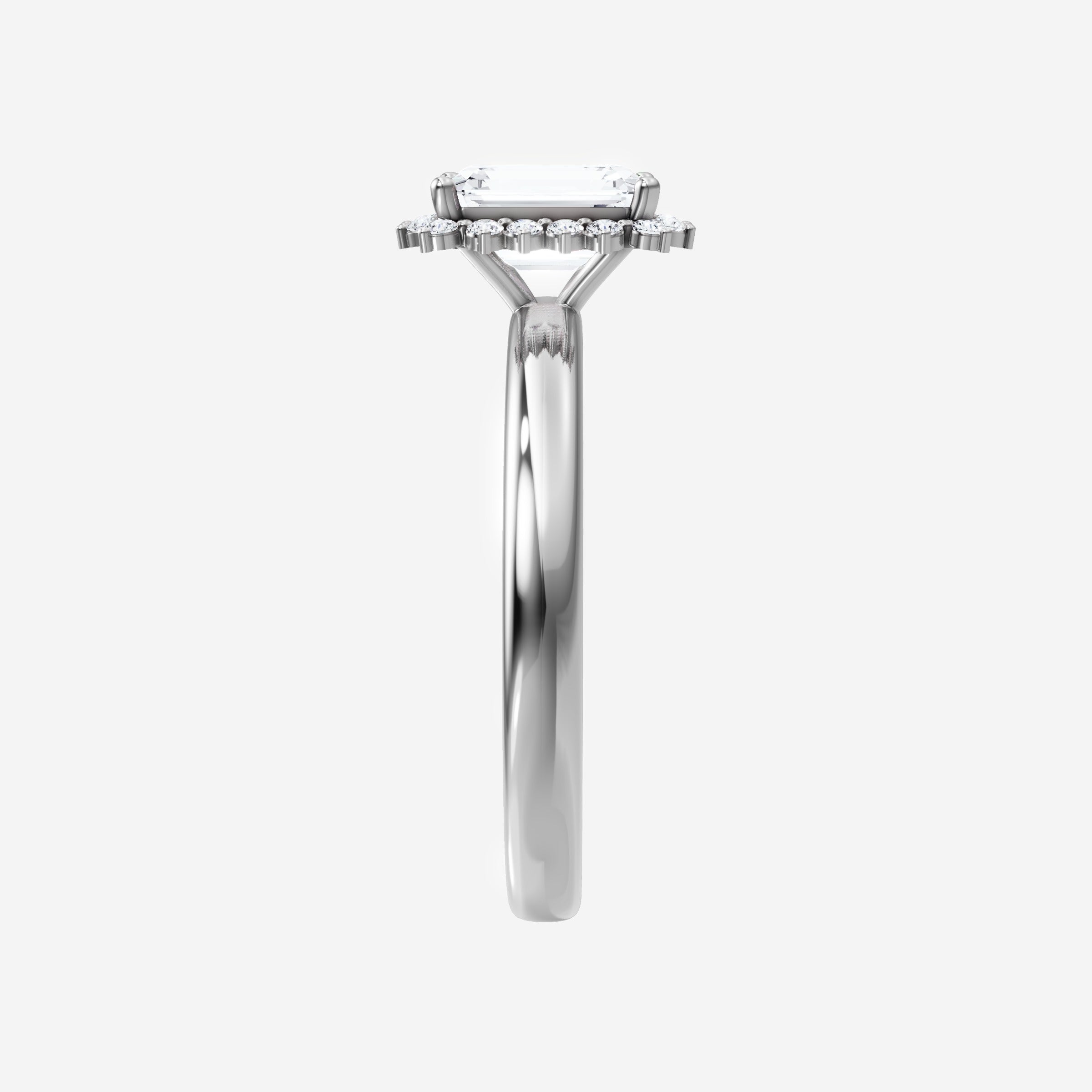 Anillo de esmeralda con destellos crepusculares