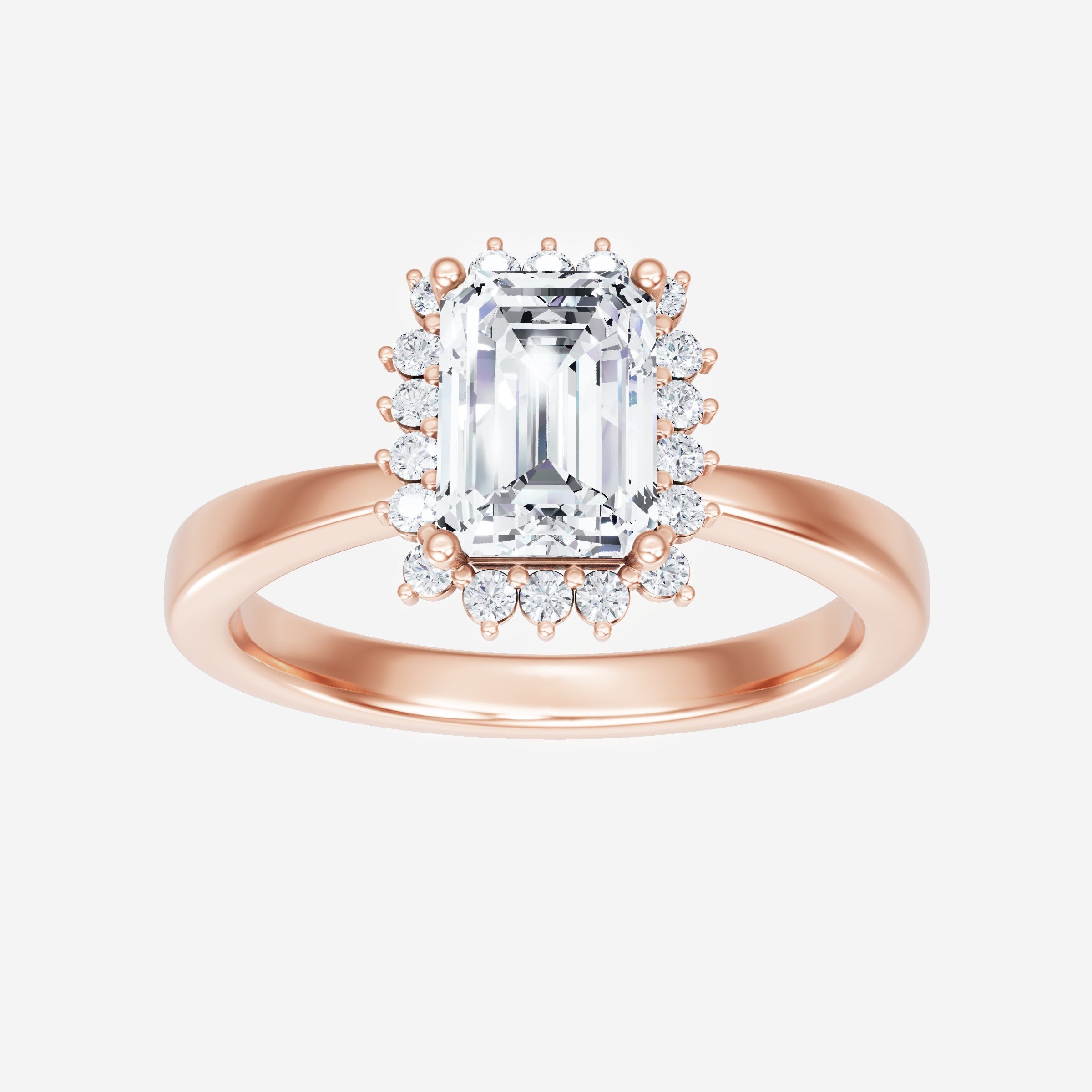 Anillo de esmeralda con destellos crepusculares