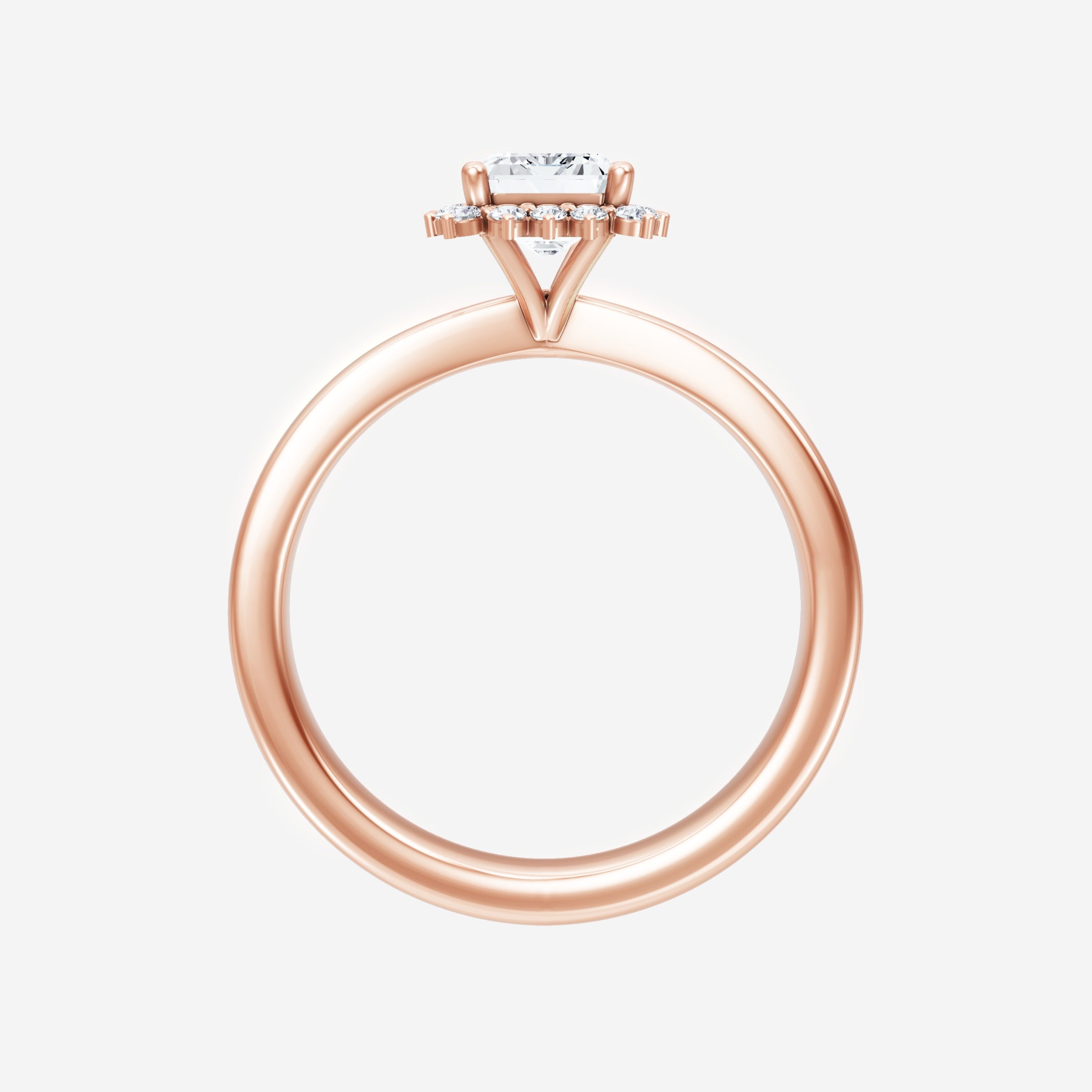 Anillo de esmeralda con destellos crepusculares