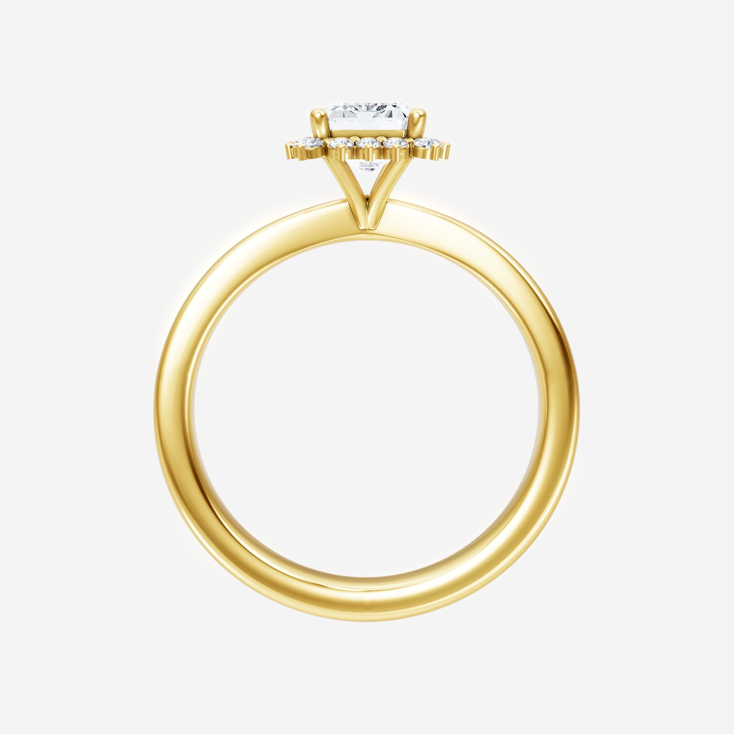 Anillo de esmeralda con destellos crepusculares