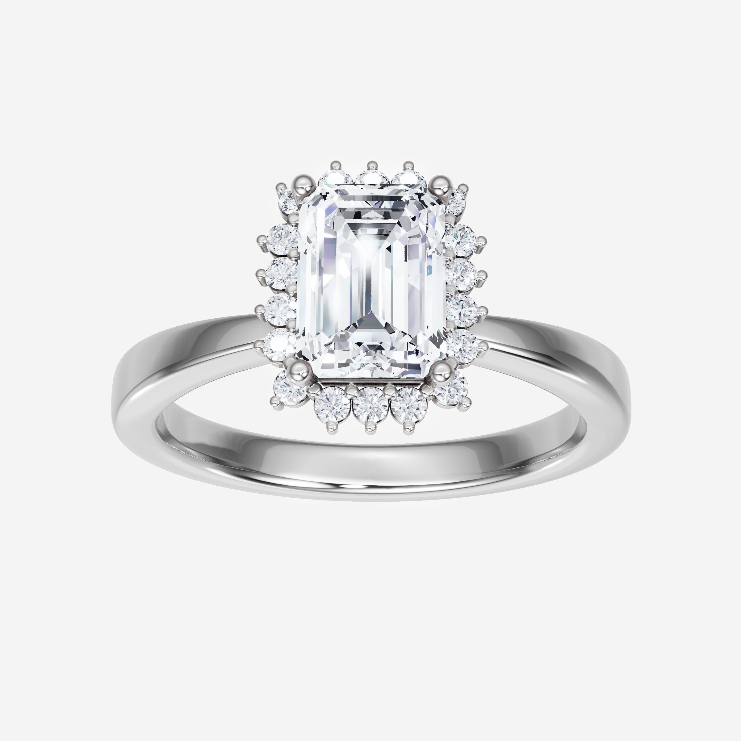 Anillo de esmeralda con destellos crepusculares