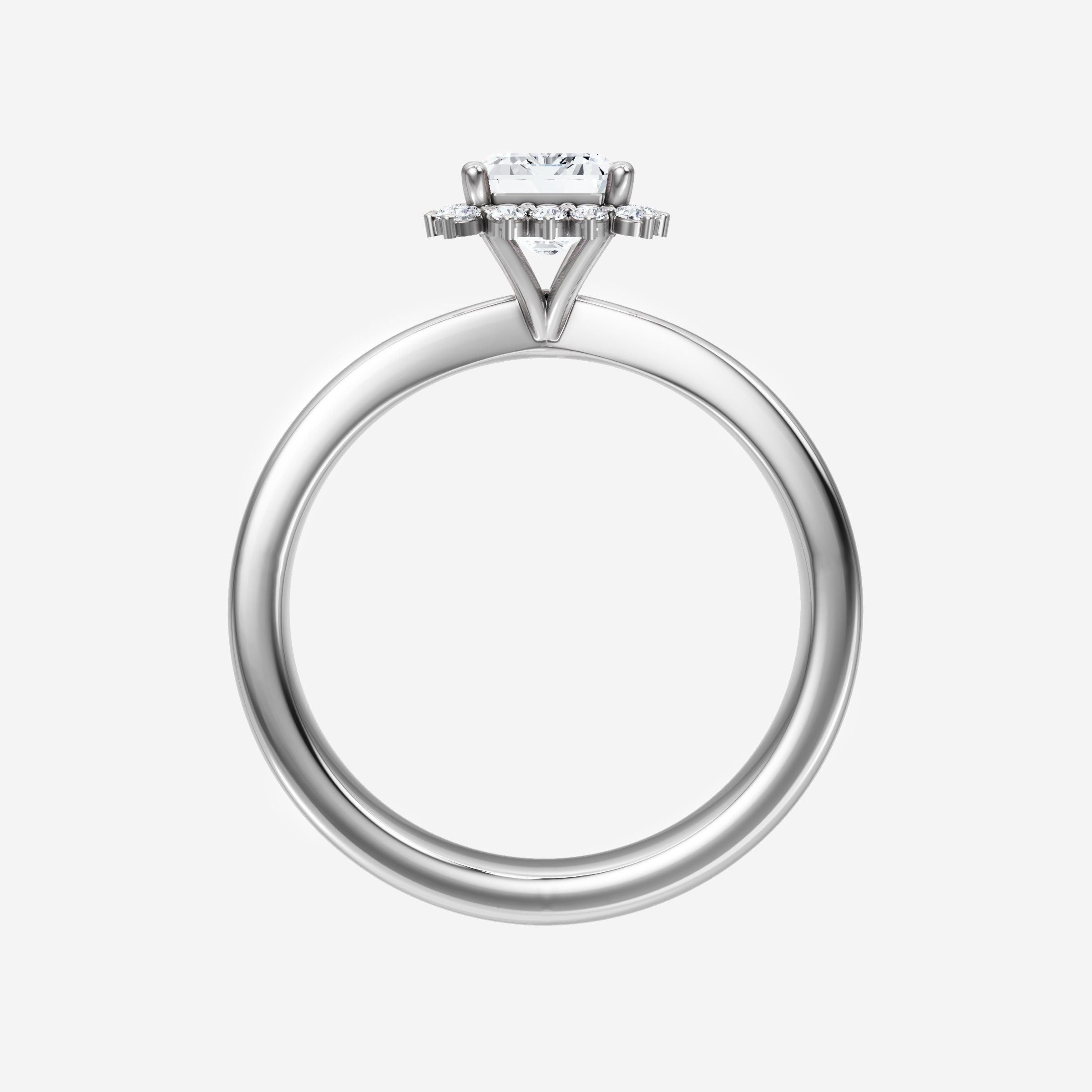 Anillo de esmeralda con destellos crepusculares