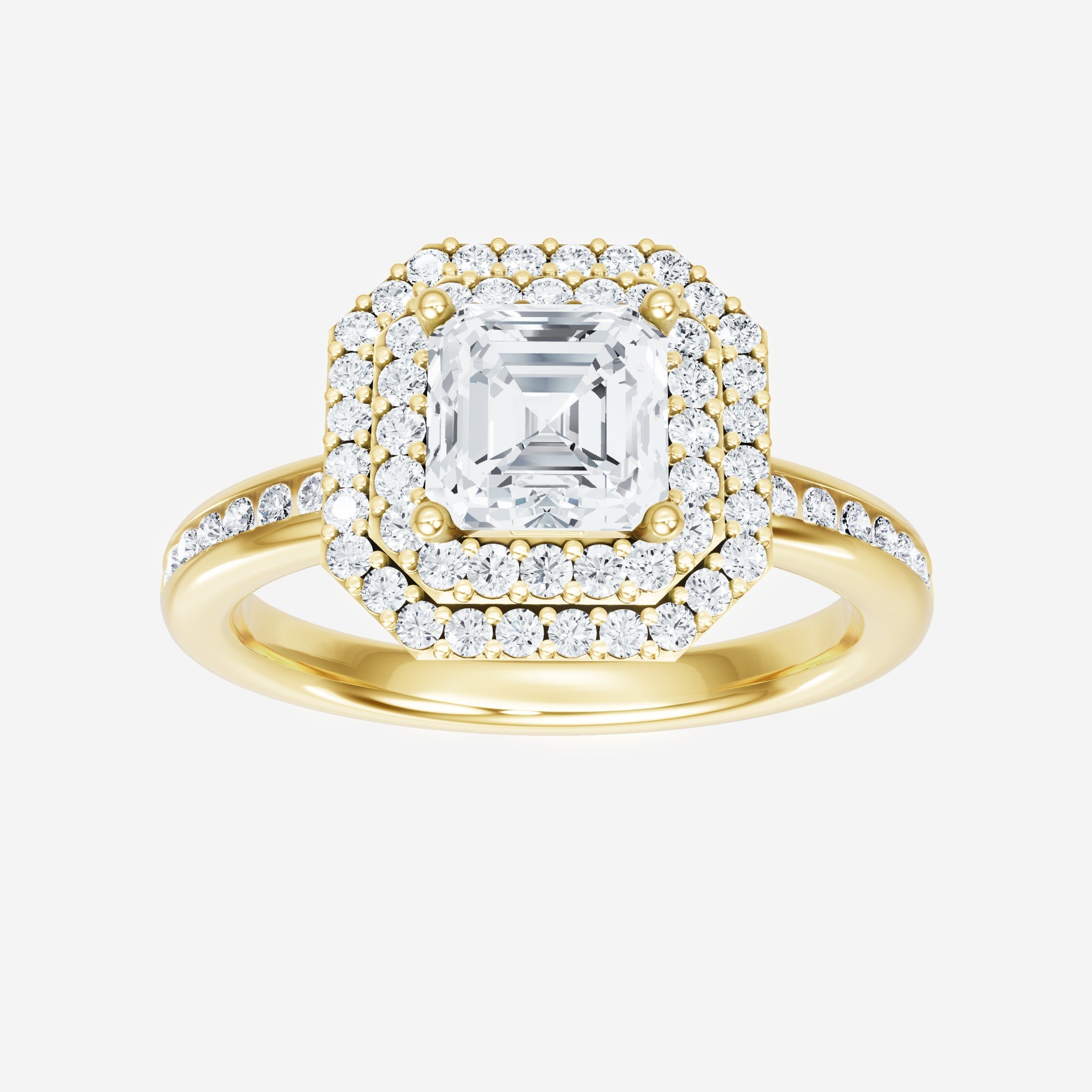 Asscher Dazzling Glam Ring