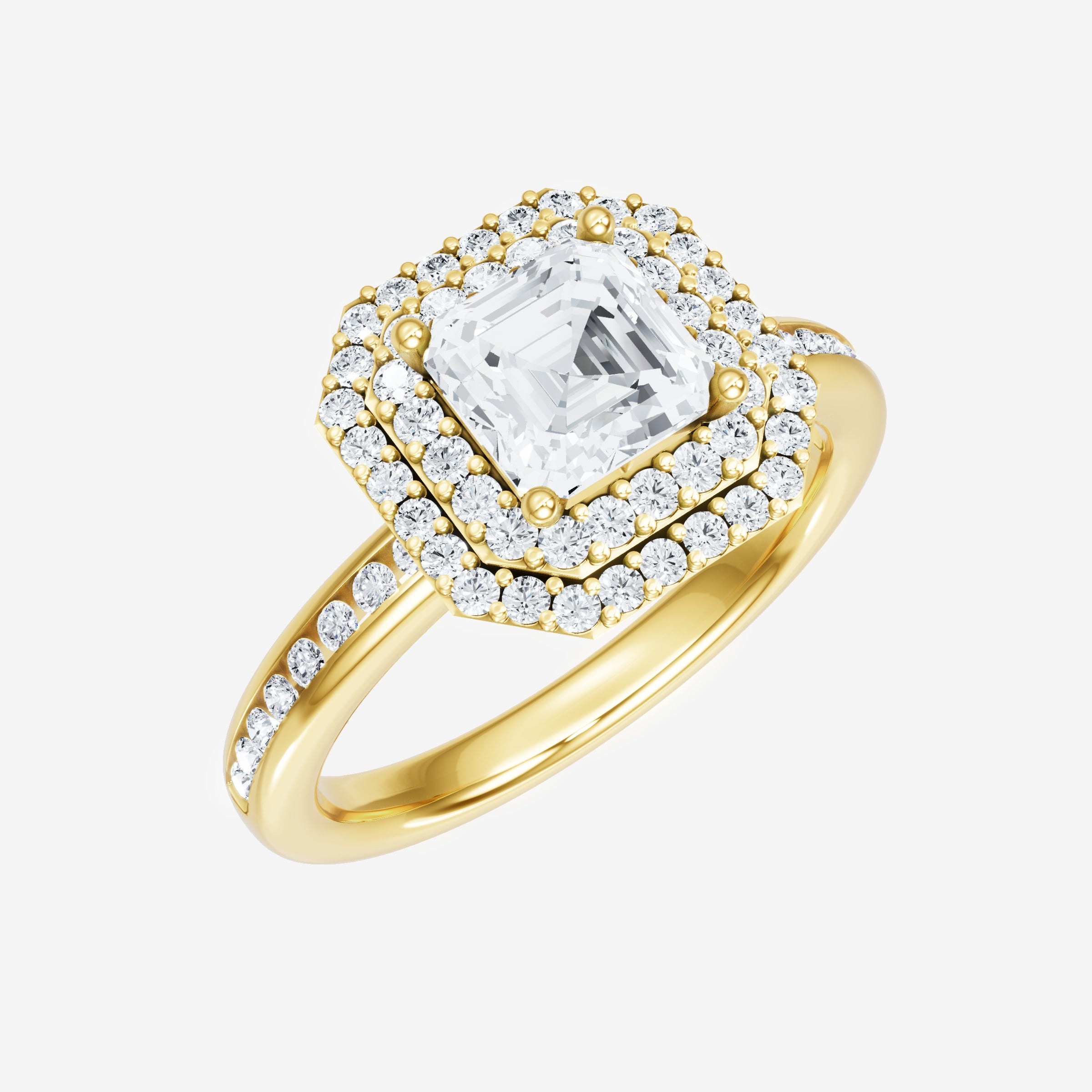 Asscher Dazzling Glam Ring