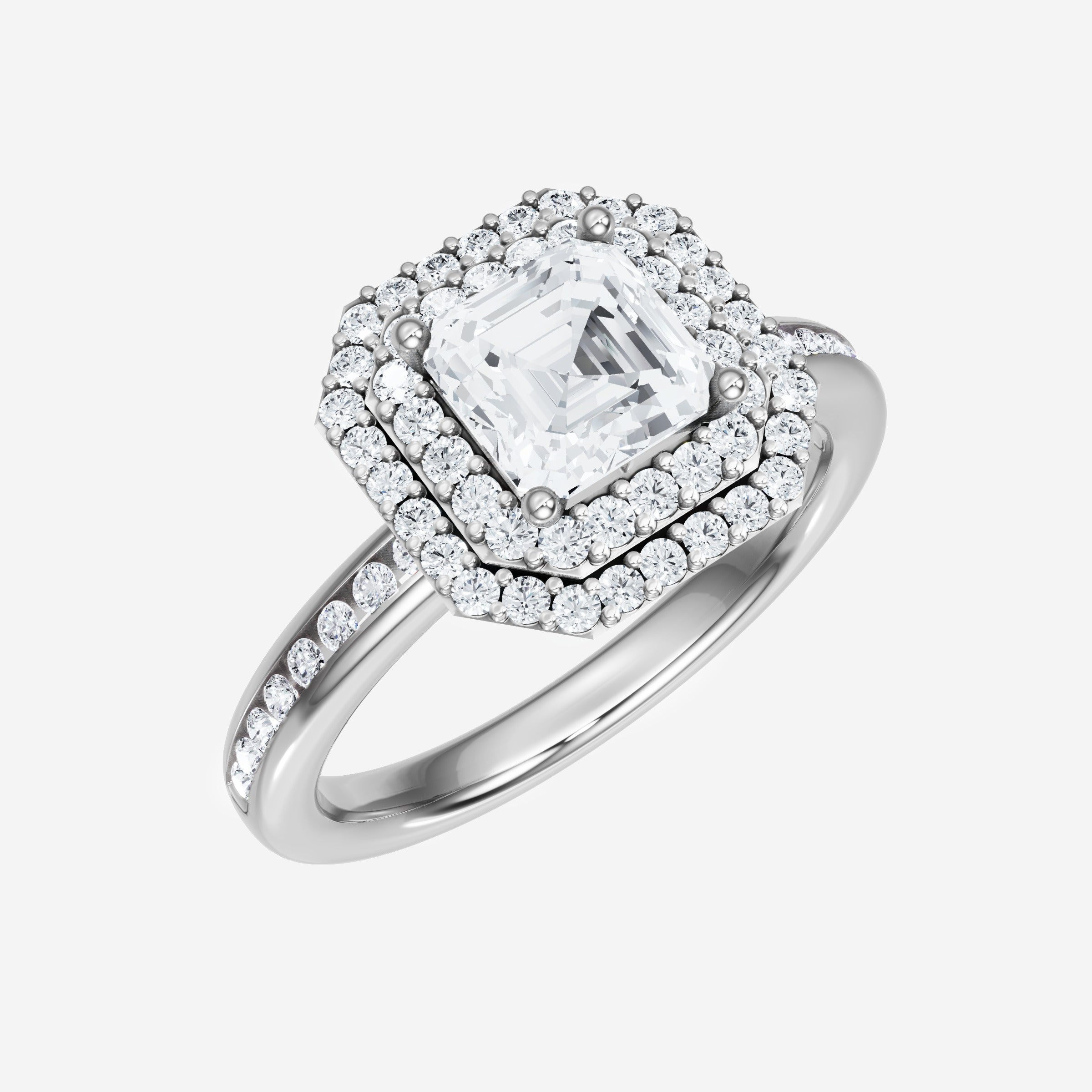 Asscher Dazzling Glam Ring