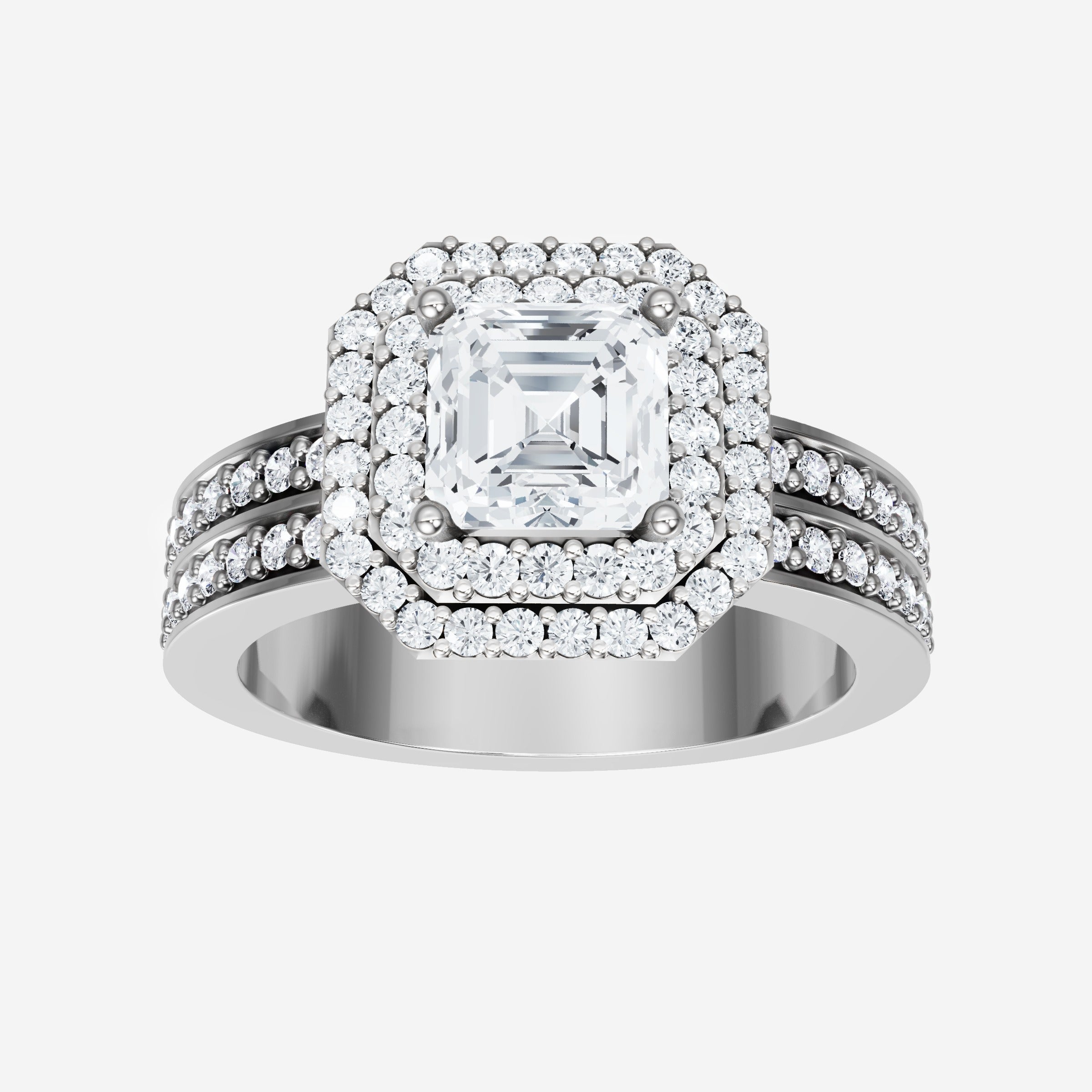 Anillo de la joya de los sueños de Asscher