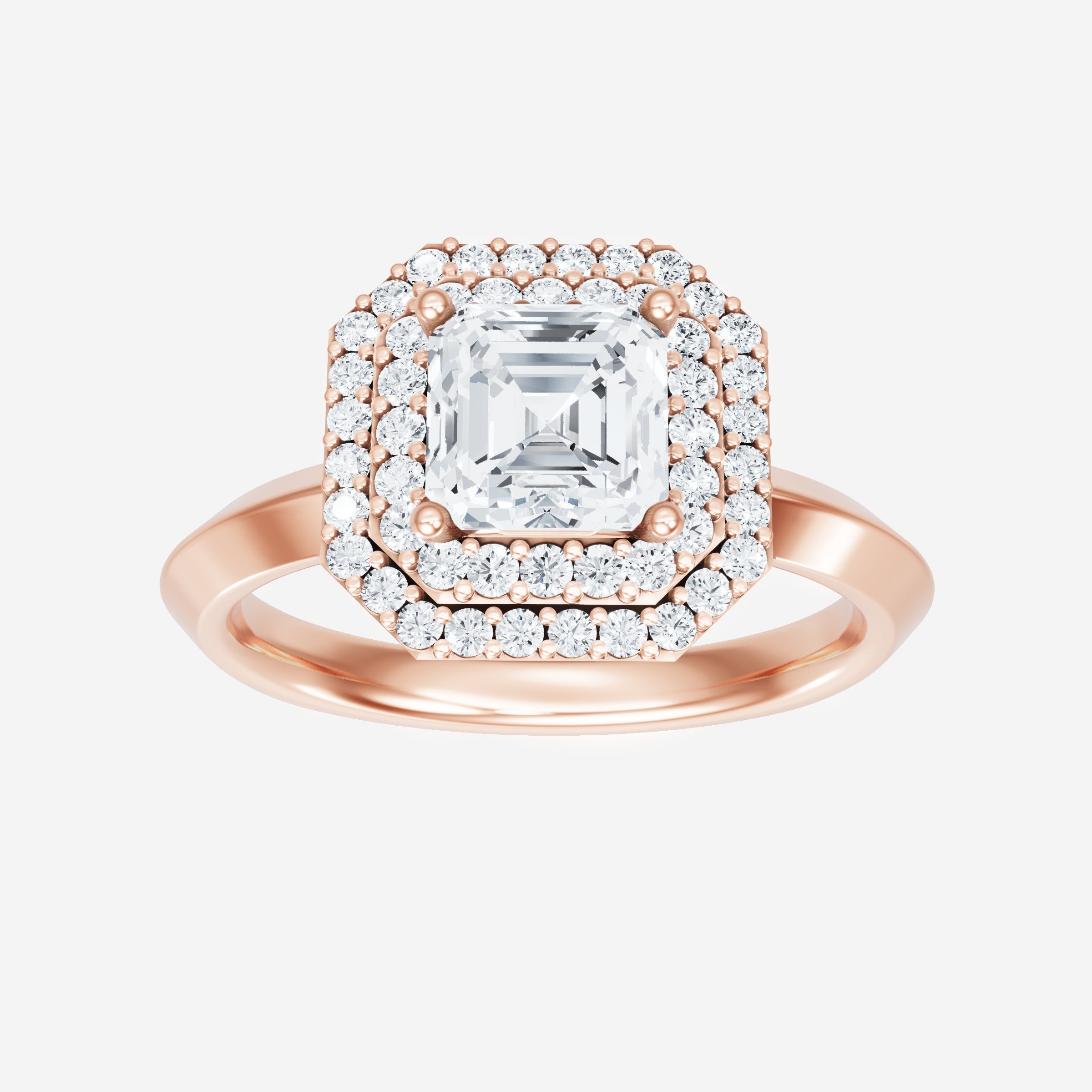 Asscher Dazzling Glam Ring