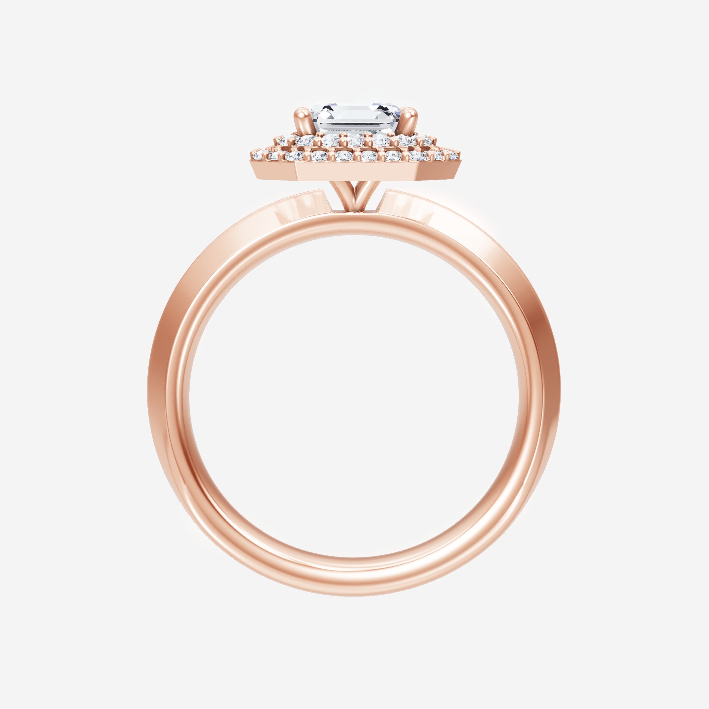Asscher Dazzling Glam Ring