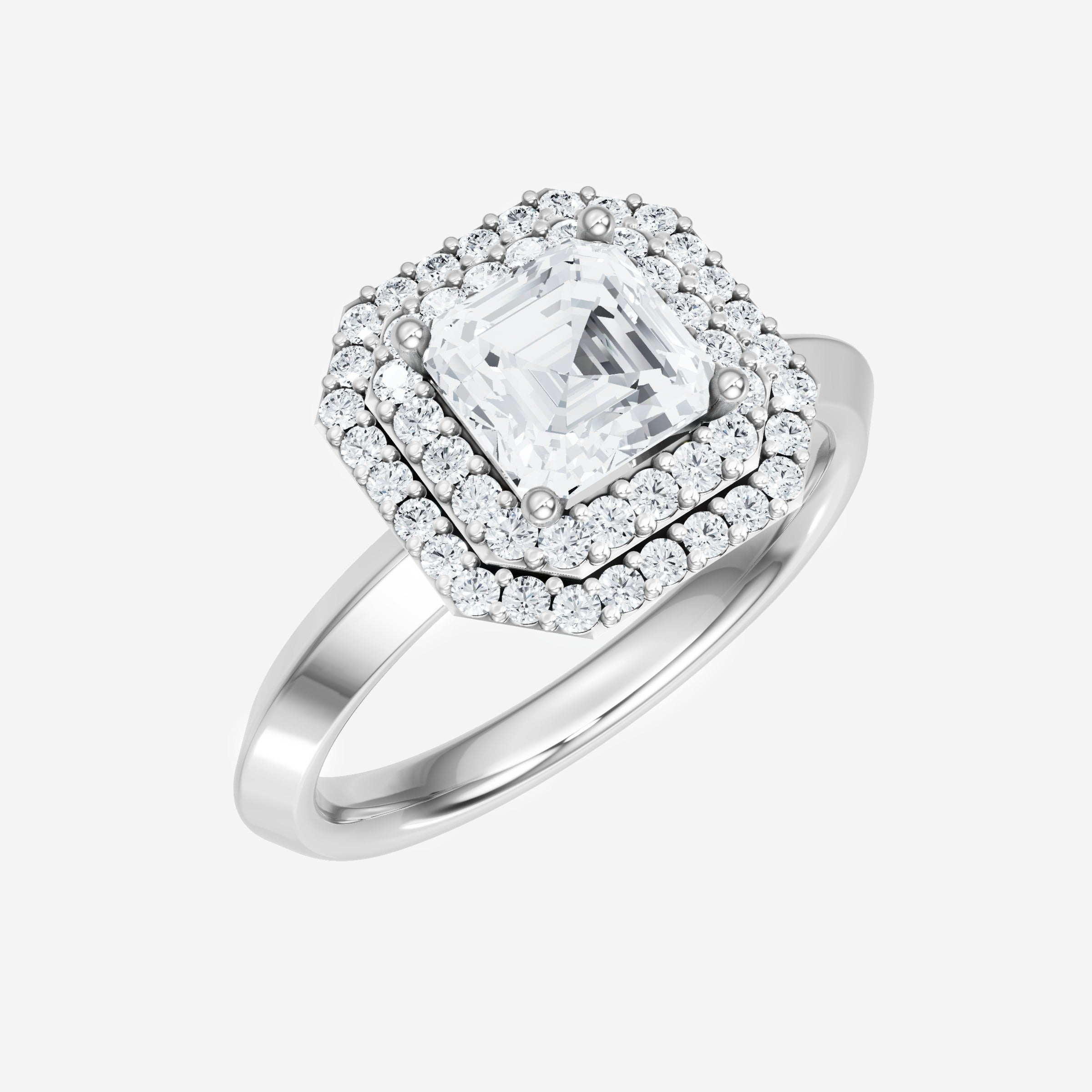 Asscher Dazzling Glam Ring