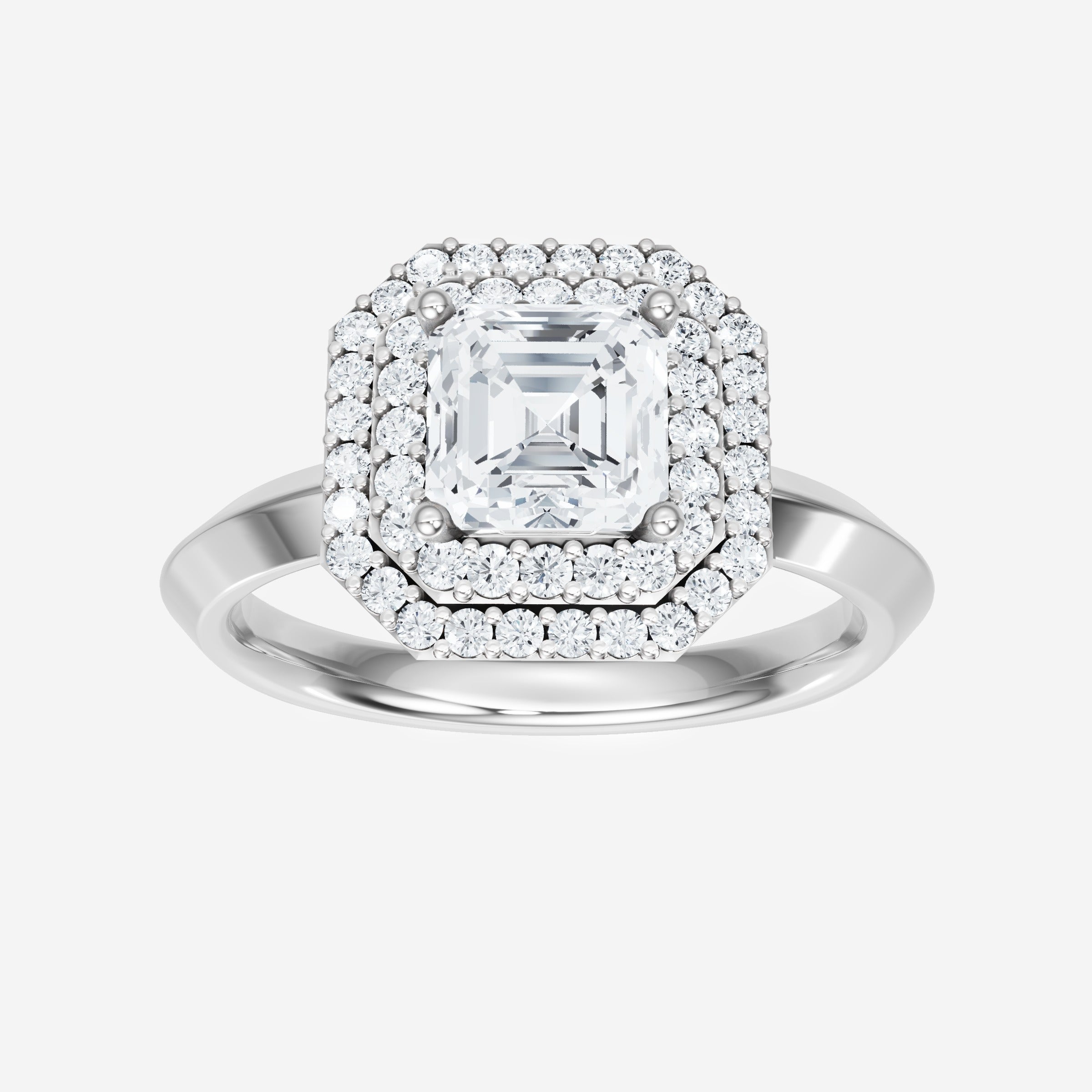 Asscher Dazzling Glam Ring