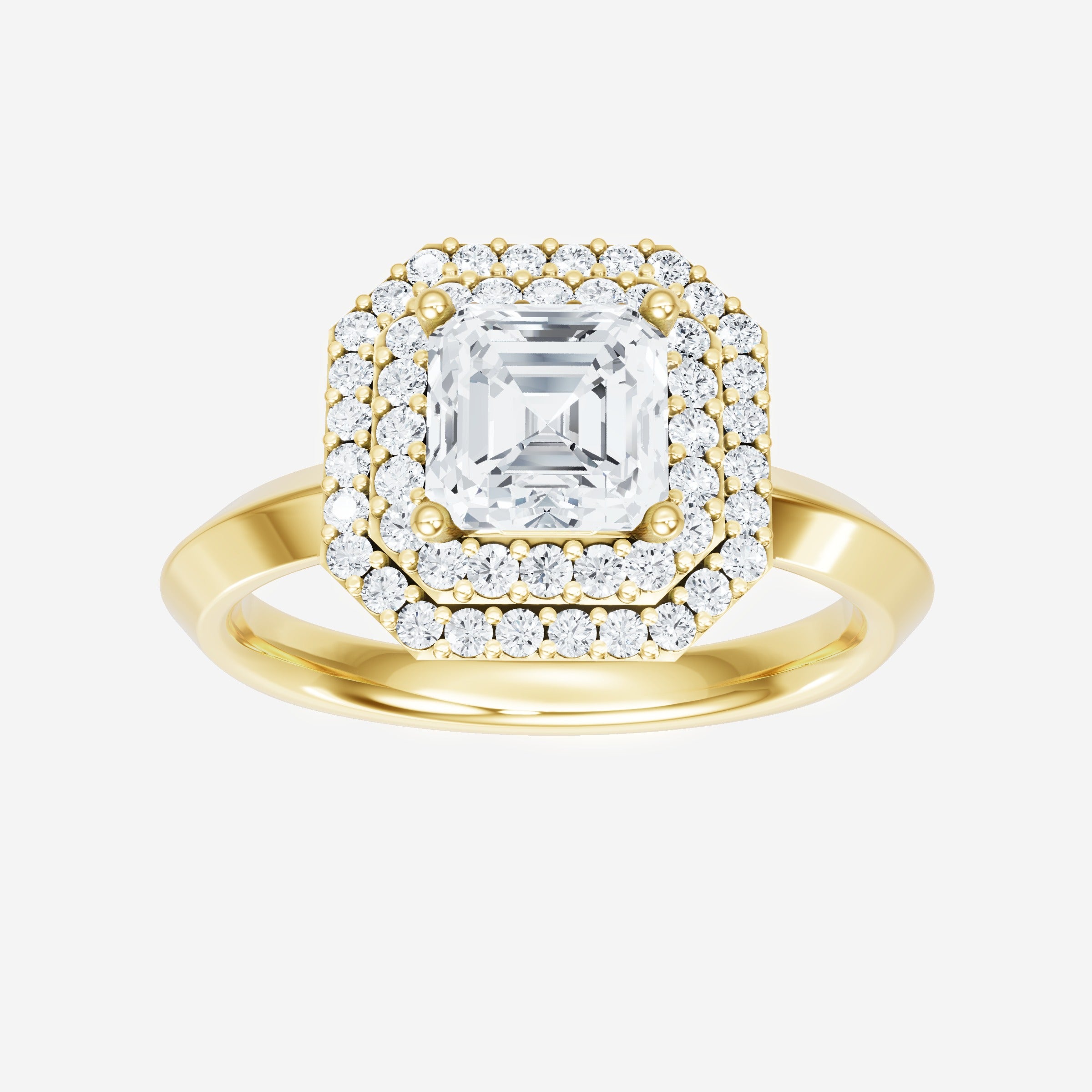 Asscher Dazzling Glam Ring