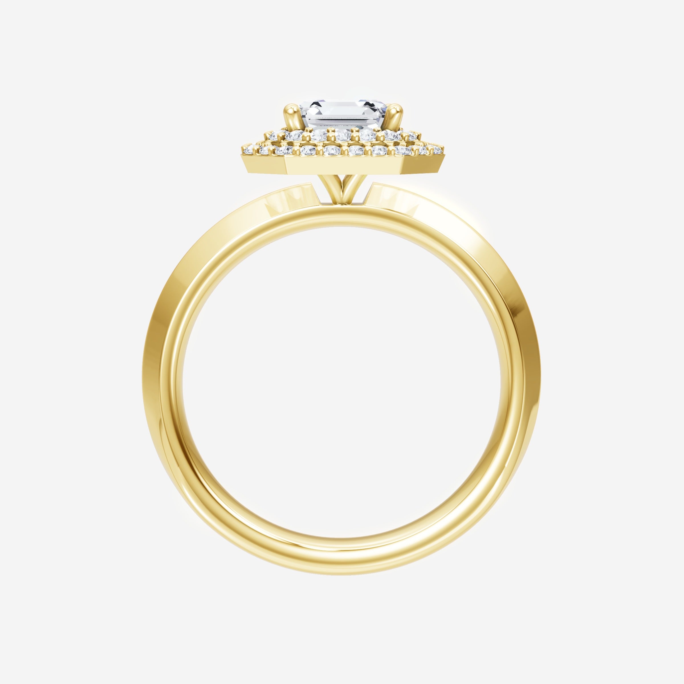 Asscher Dazzling Glam Ring