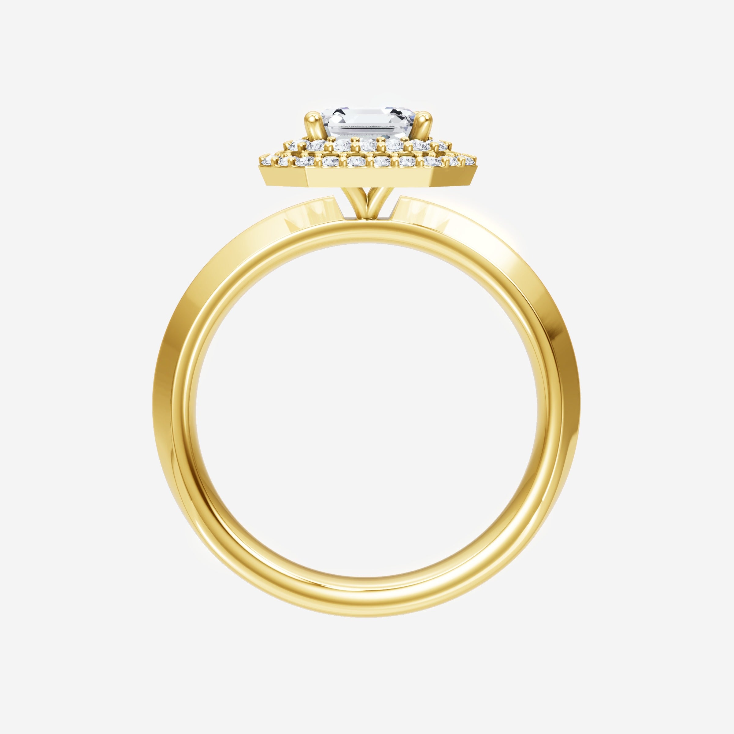 Asscher Dazzling Glam Ring