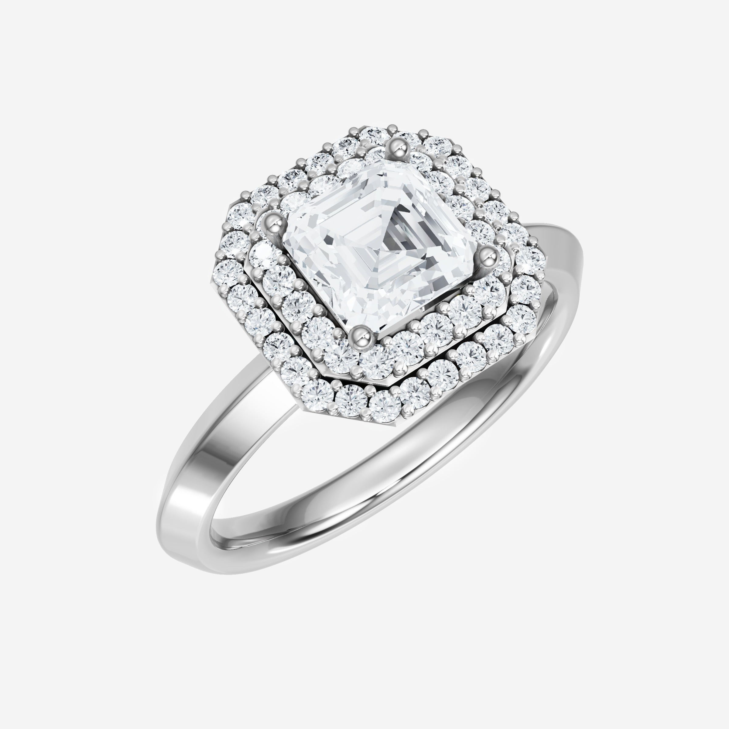 Asscher Dazzling Glam Ring
