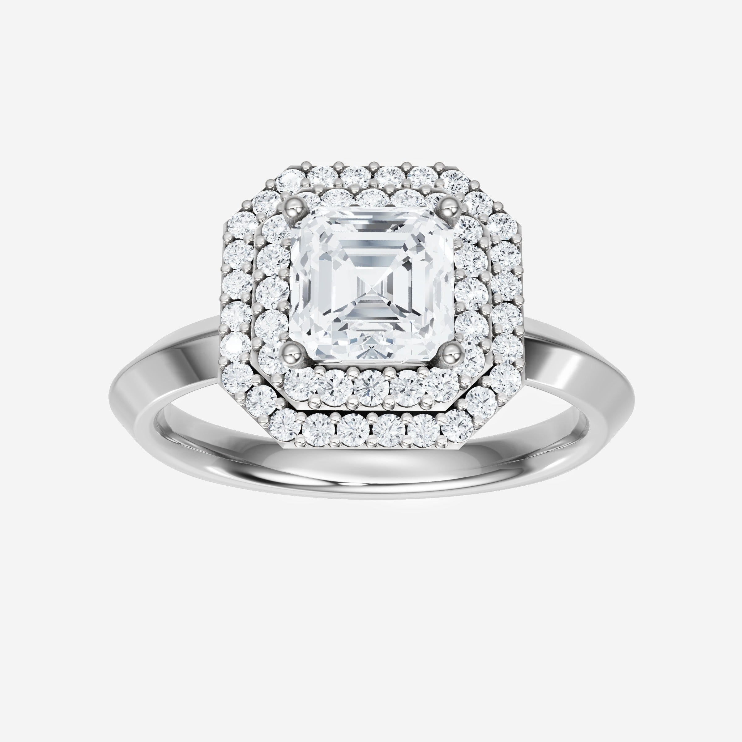 Asscher Dazzling Glam Ring