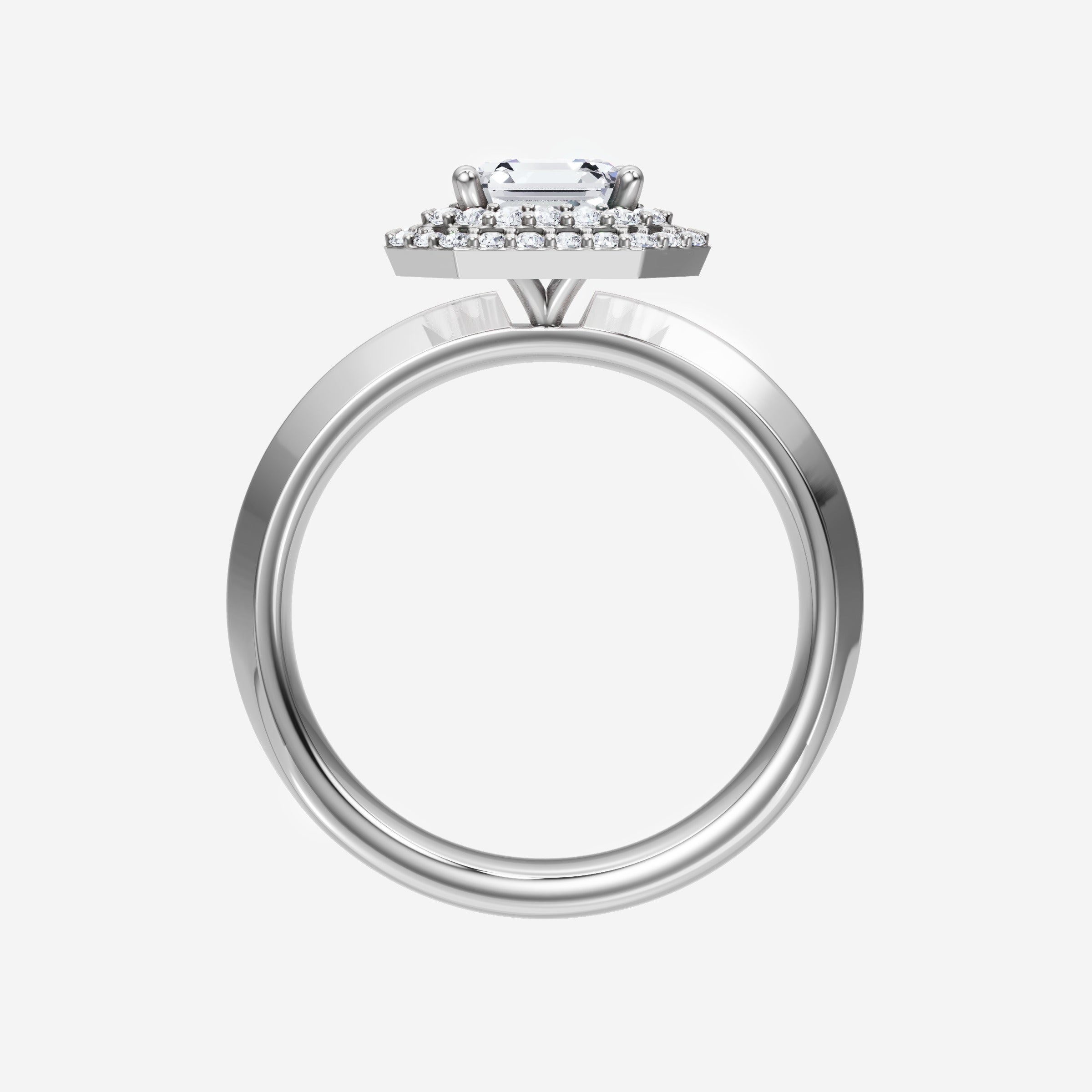 Asscher Dazzling Glam Ring