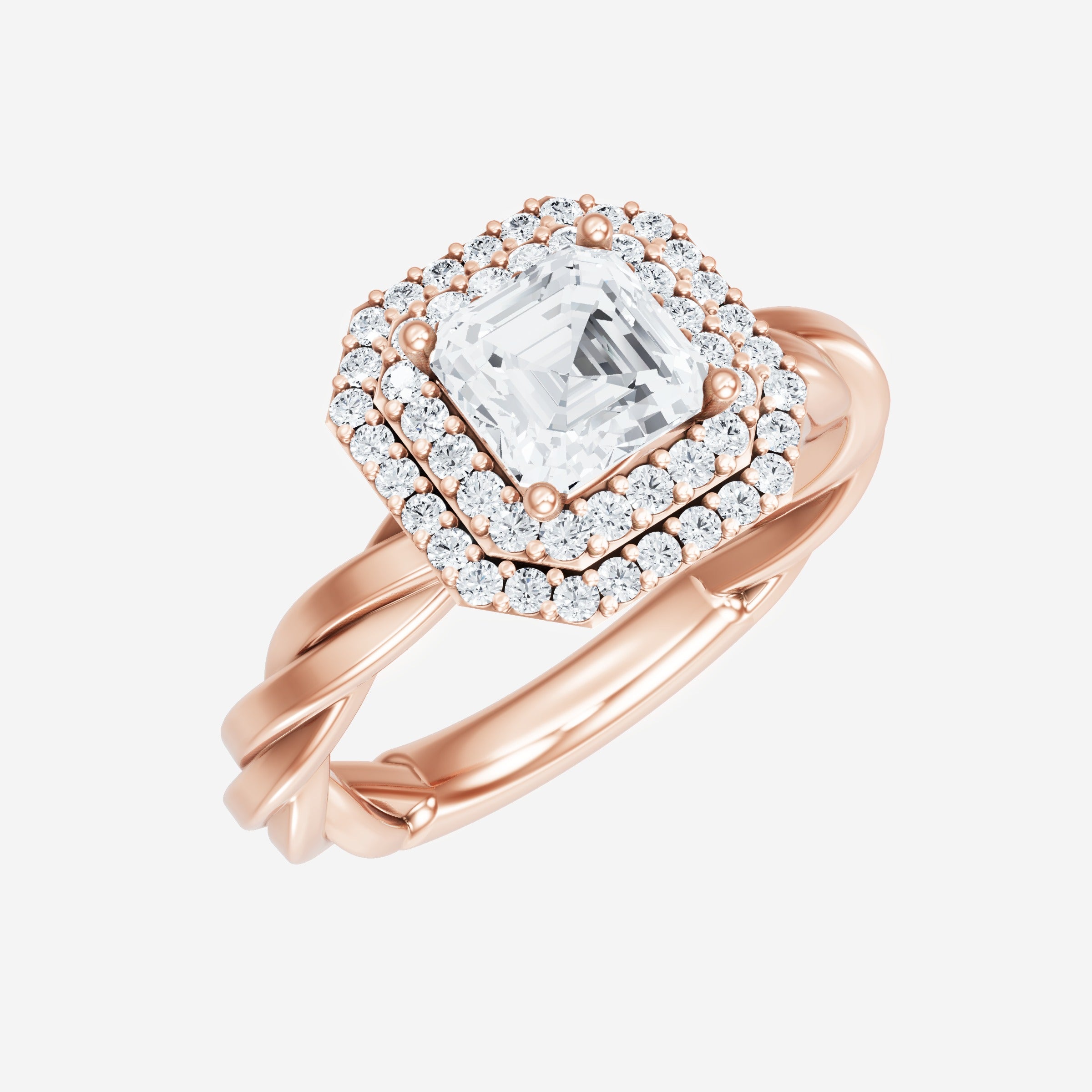 Asscher Dazzling Glam Ring