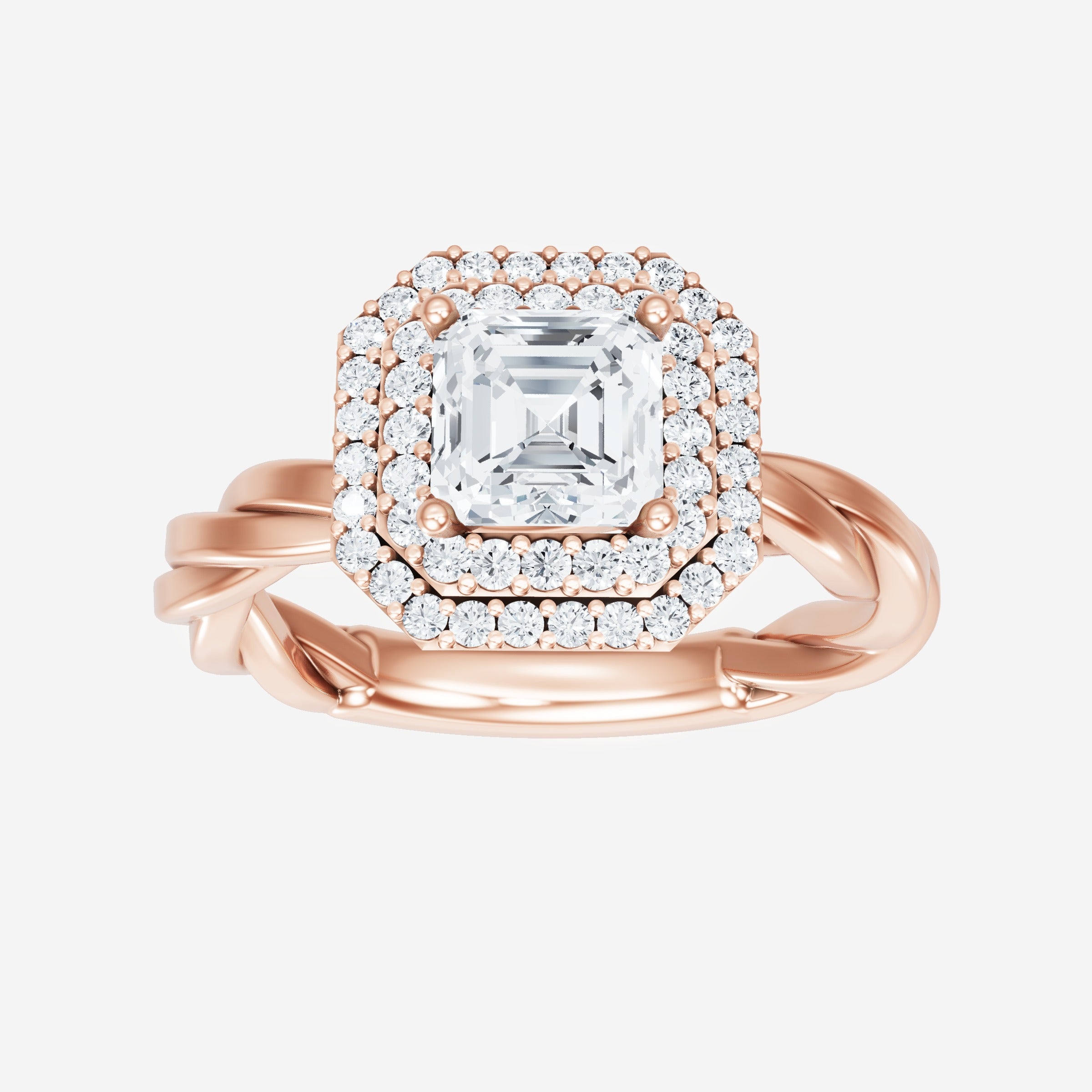 Asscher Dazzling Glam Ring