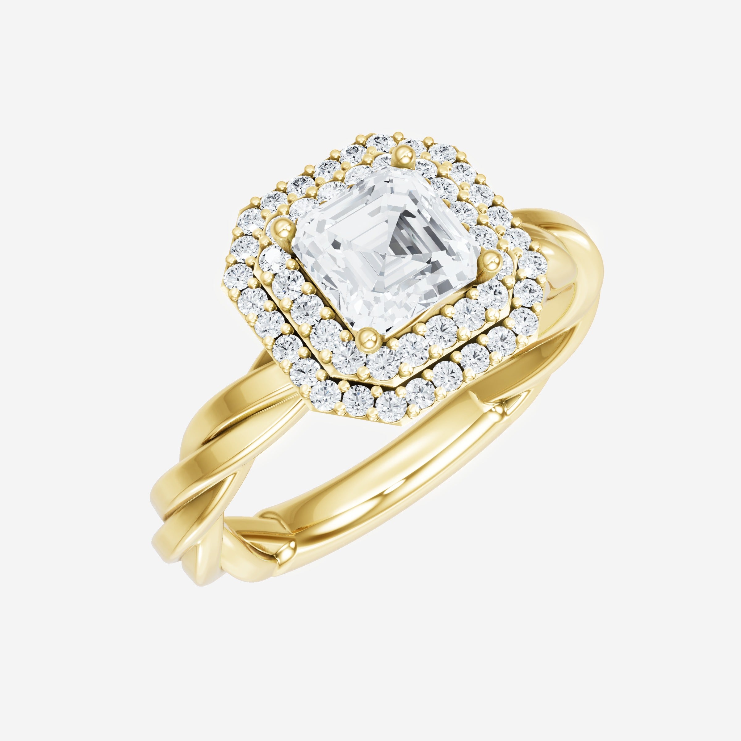Asscher Dazzling Glam Ring