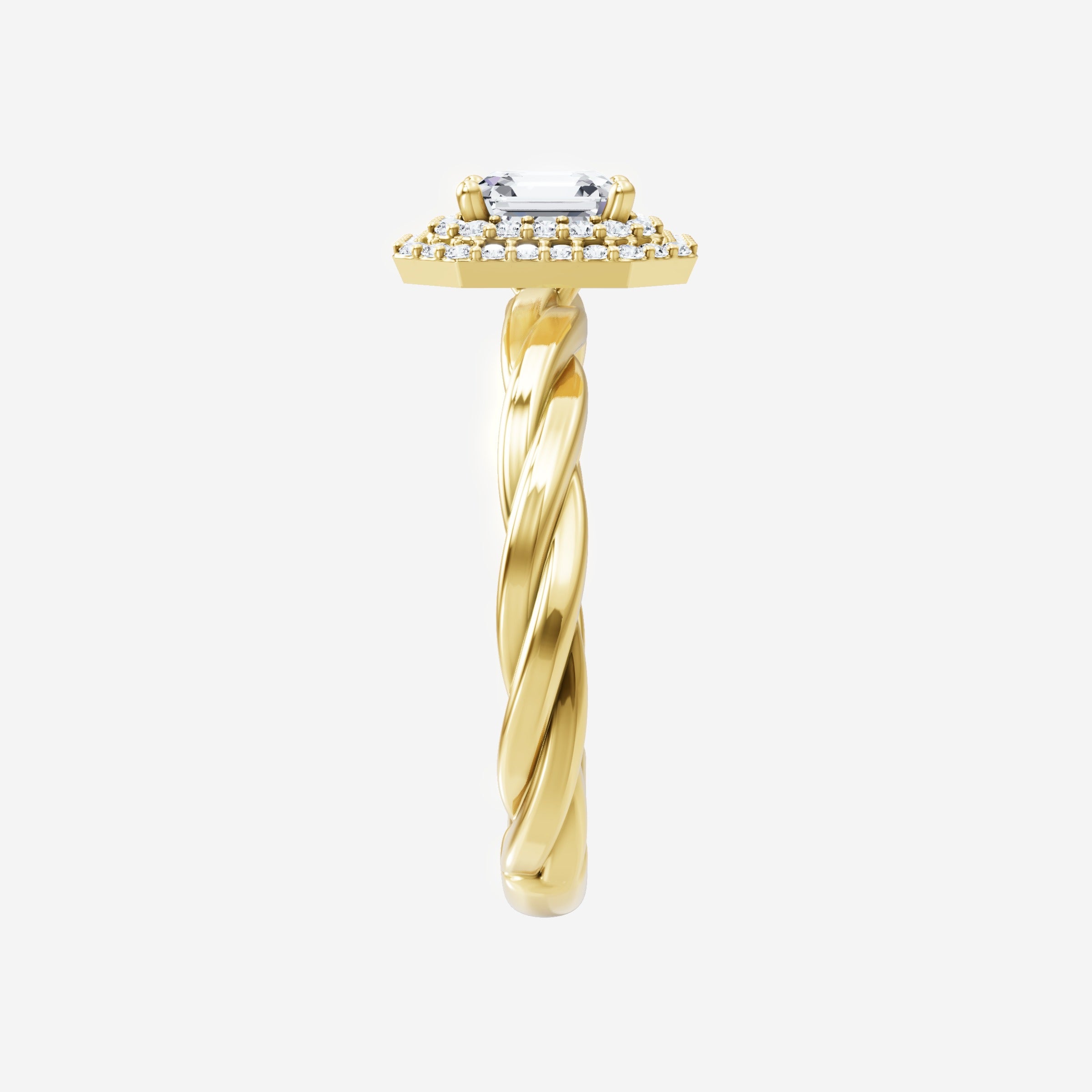 Asscher Dazzling Glam Ring