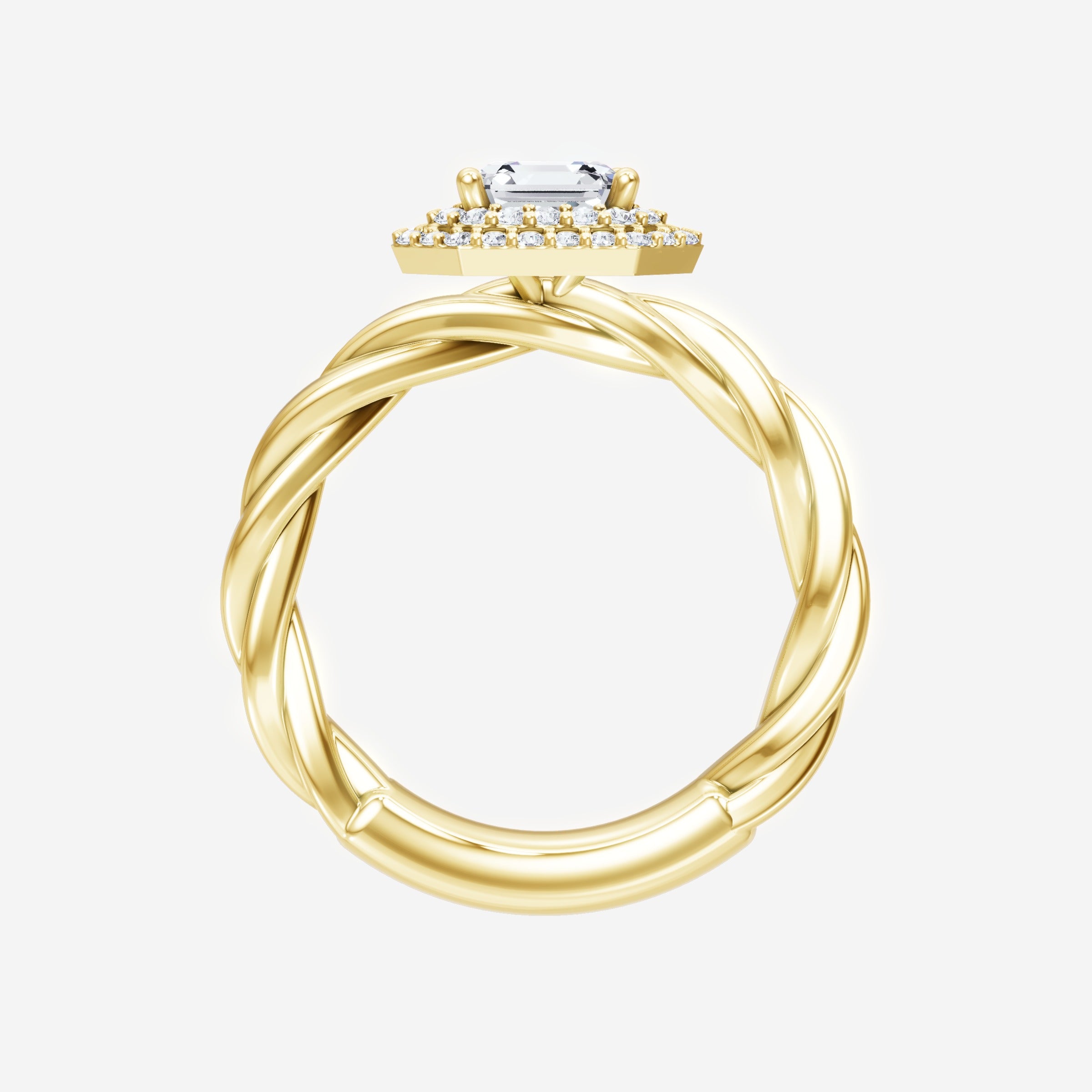 Asscher Dazzling Glam Ring