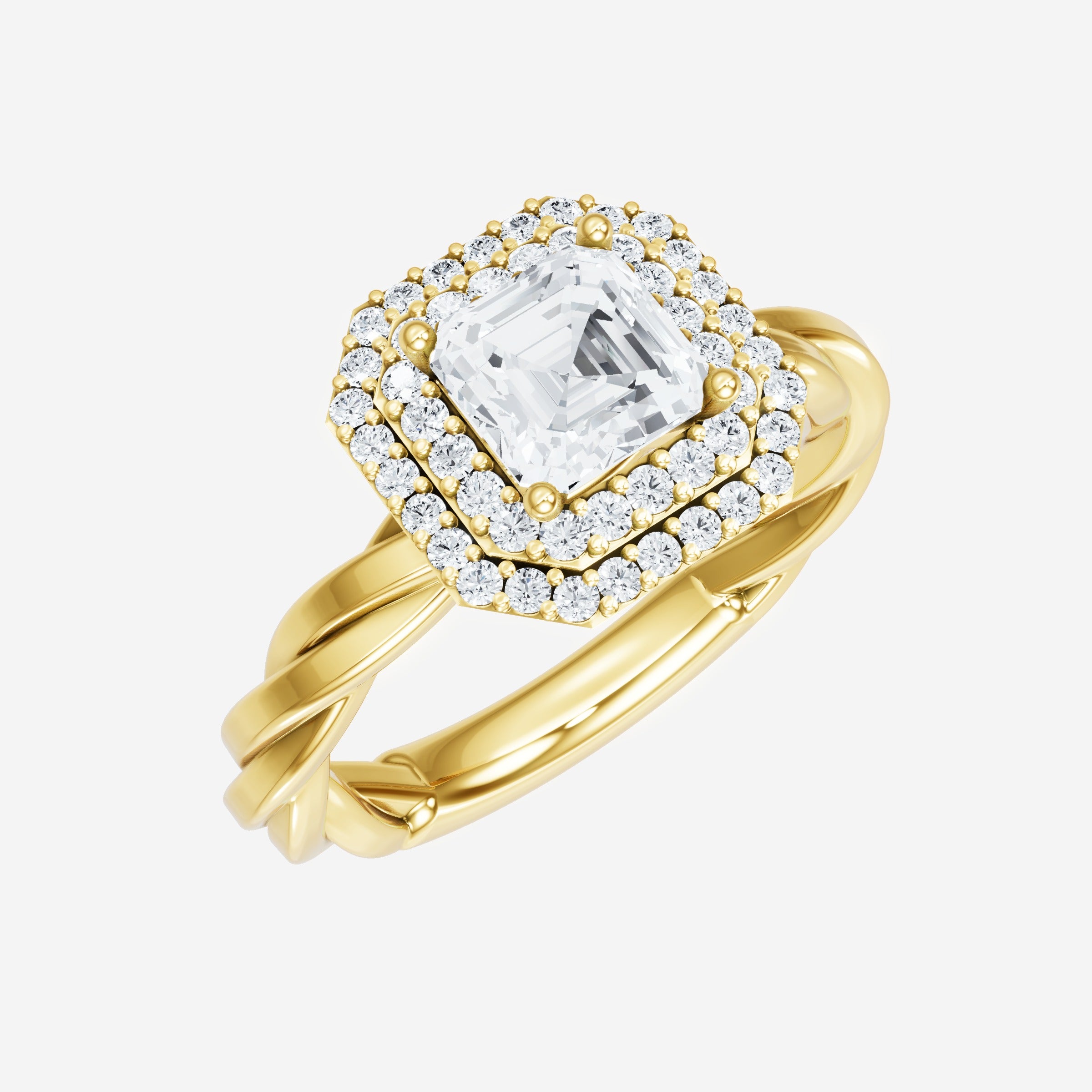 Asscher Dazzling Glam Ring